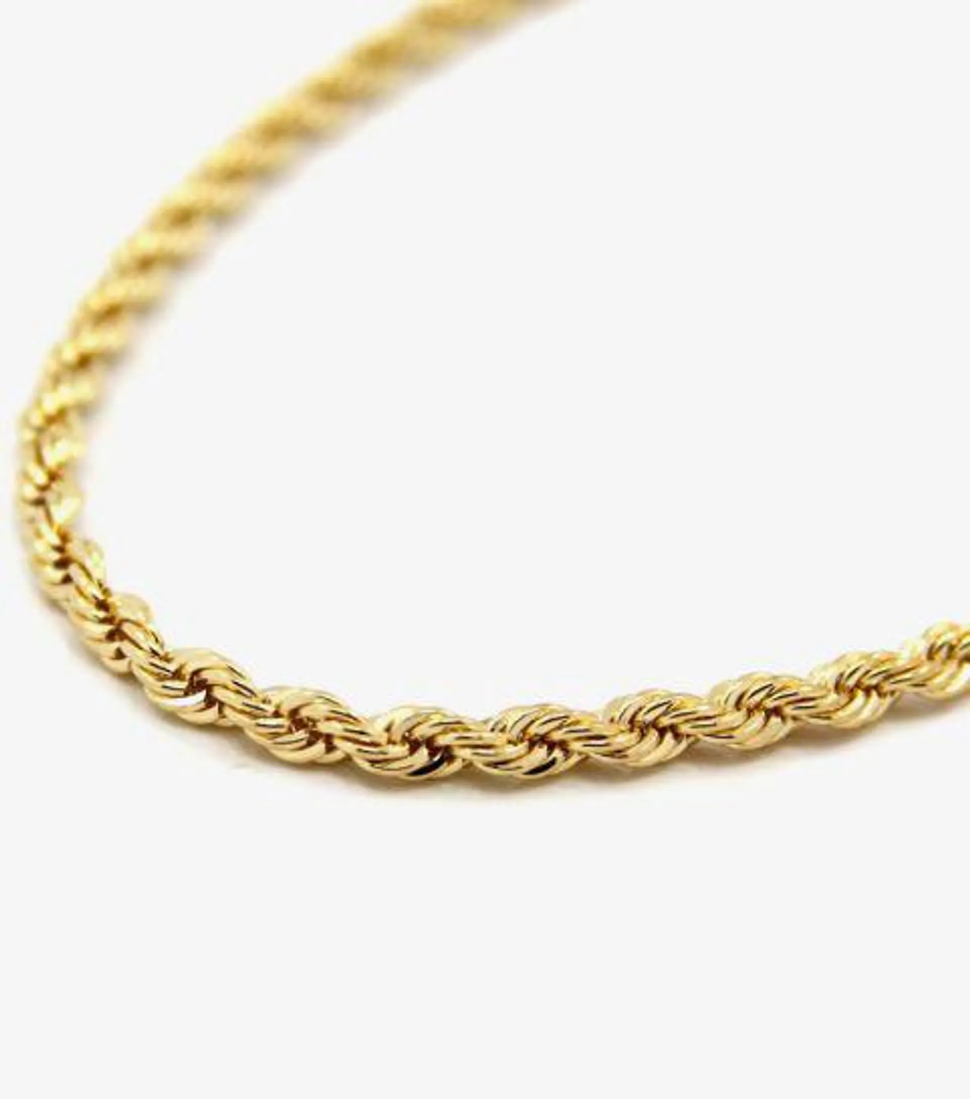 9ct Yellow Gold 18 Inch Rope Chain 1.12.0174
