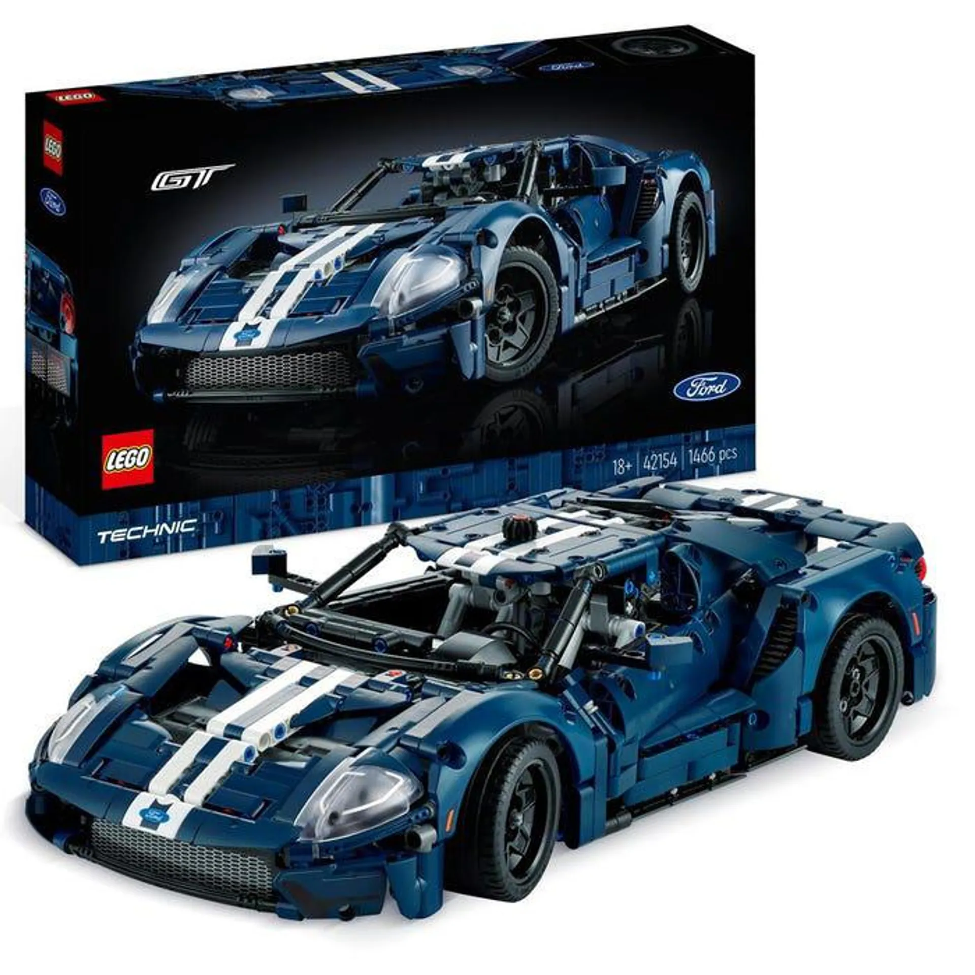 LEGO® 42154 Technic 2022 Ford GT Car Model Set for Adults