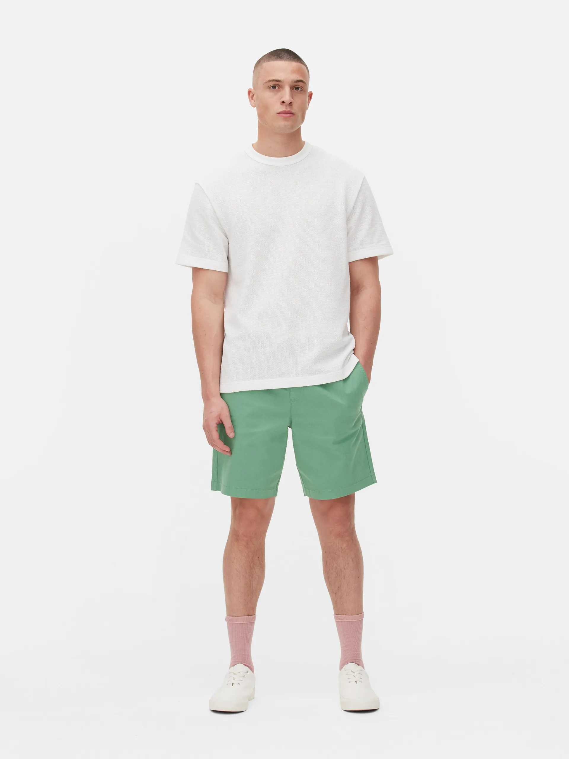 Drawstring Bermuda Shorts