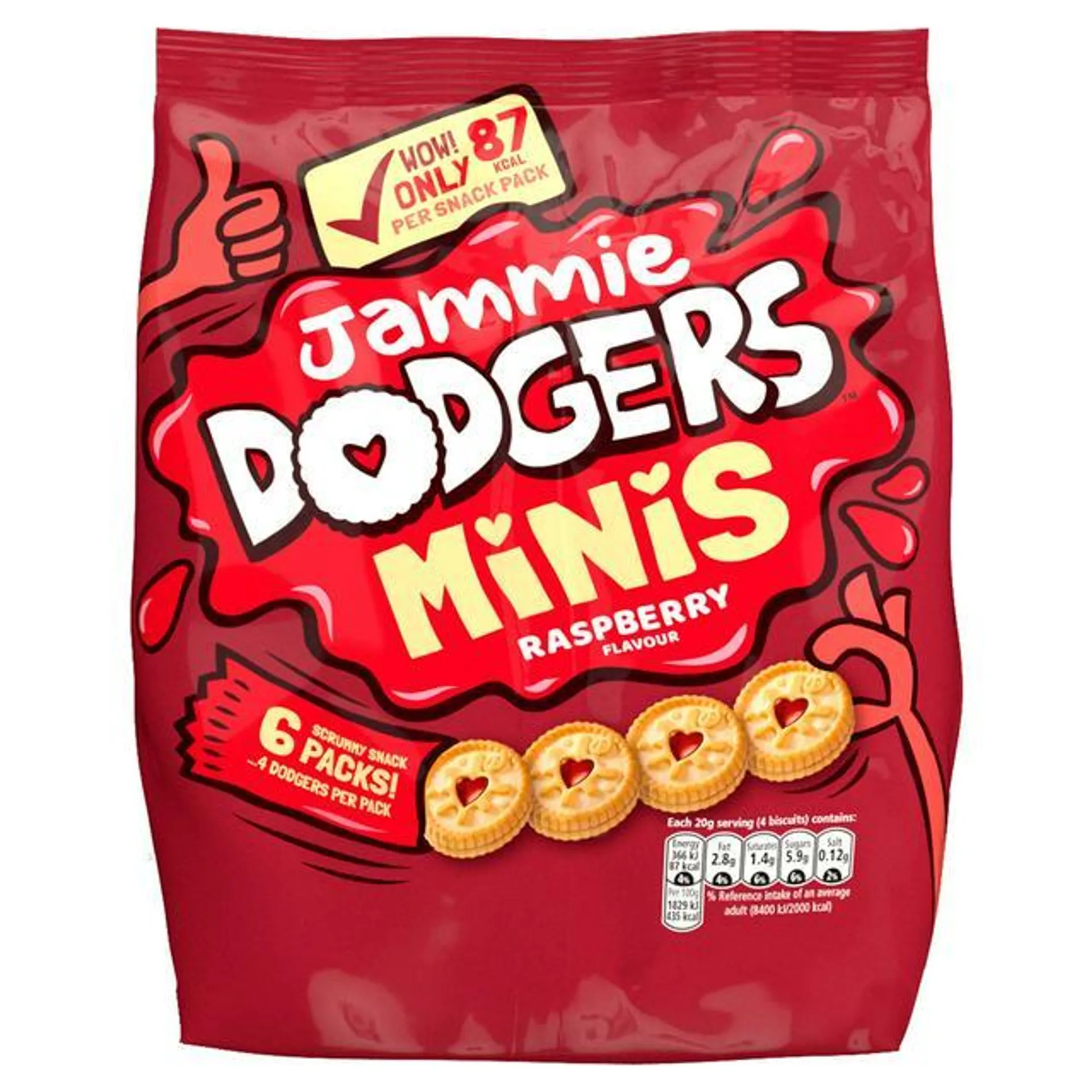 Jammie Dodgers Biscuits Minis x6