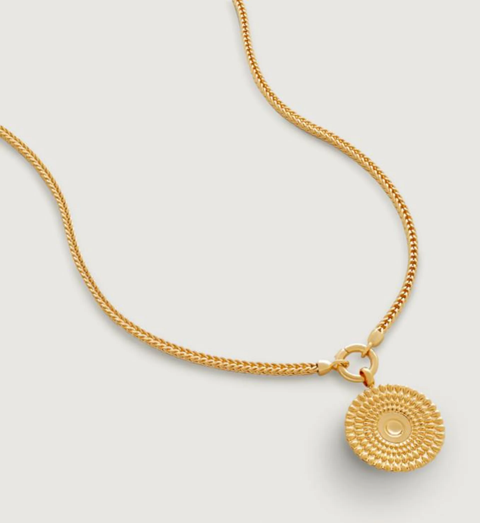 Juno Disc Pendant Chain Necklace