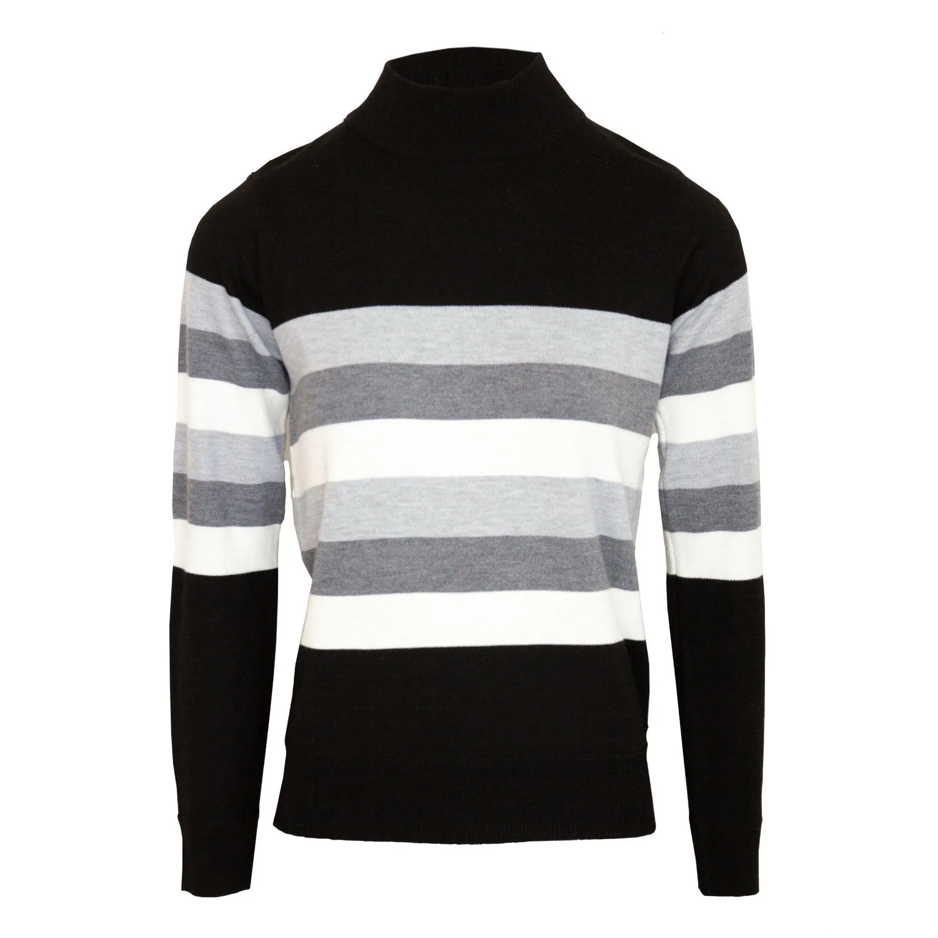 Tru Soft Touch Colour Block Ladies Jumper - Black