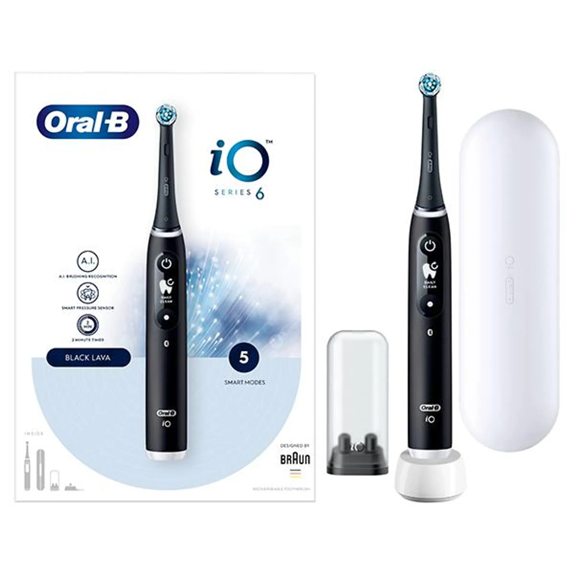 Oral-B iO6 Black Lava Ultimate Clean Electric Toothbrush
