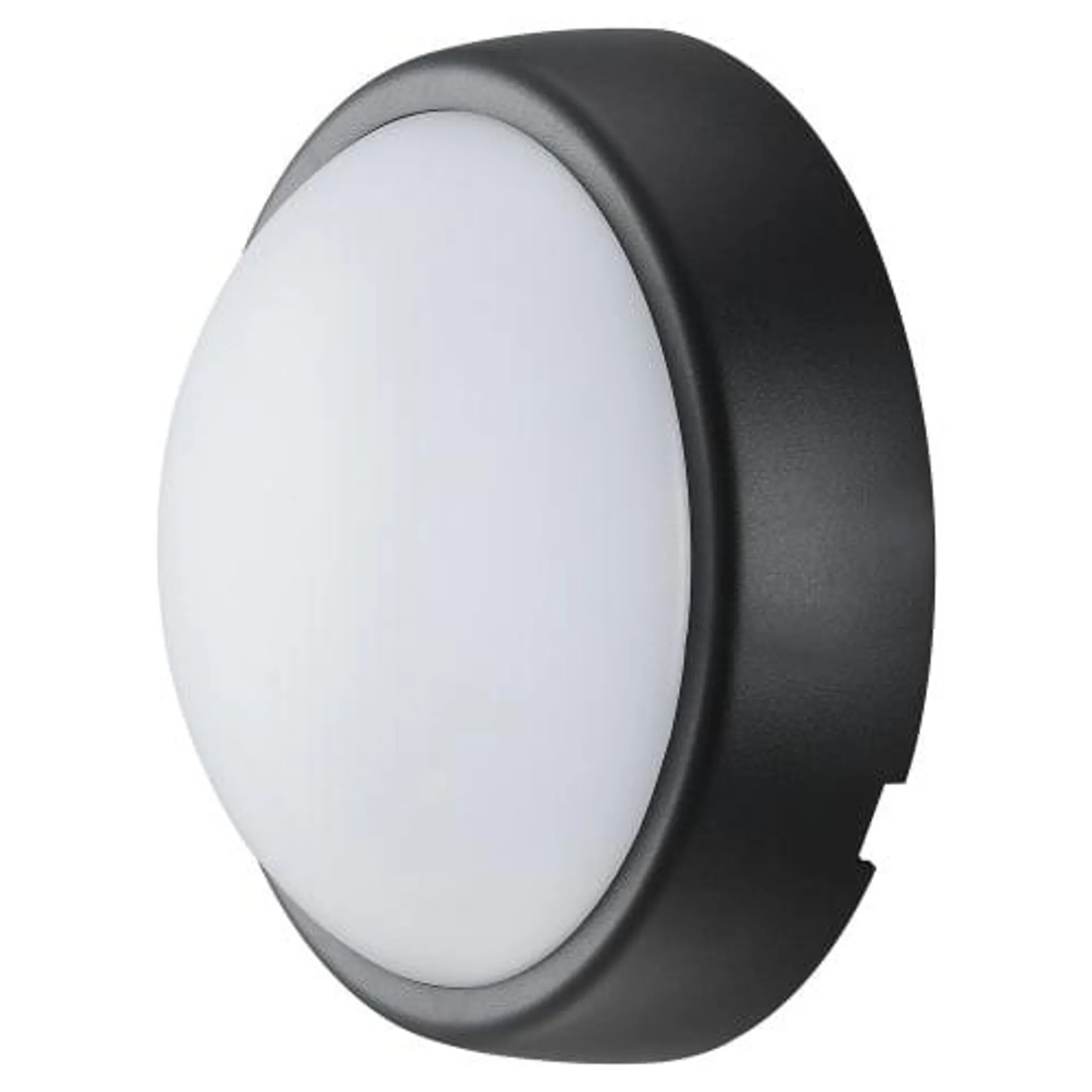 Luceco Eco Mini Round Bulkhead IP54 Supplied Black and White Trim 450LM 5.5W 4000K