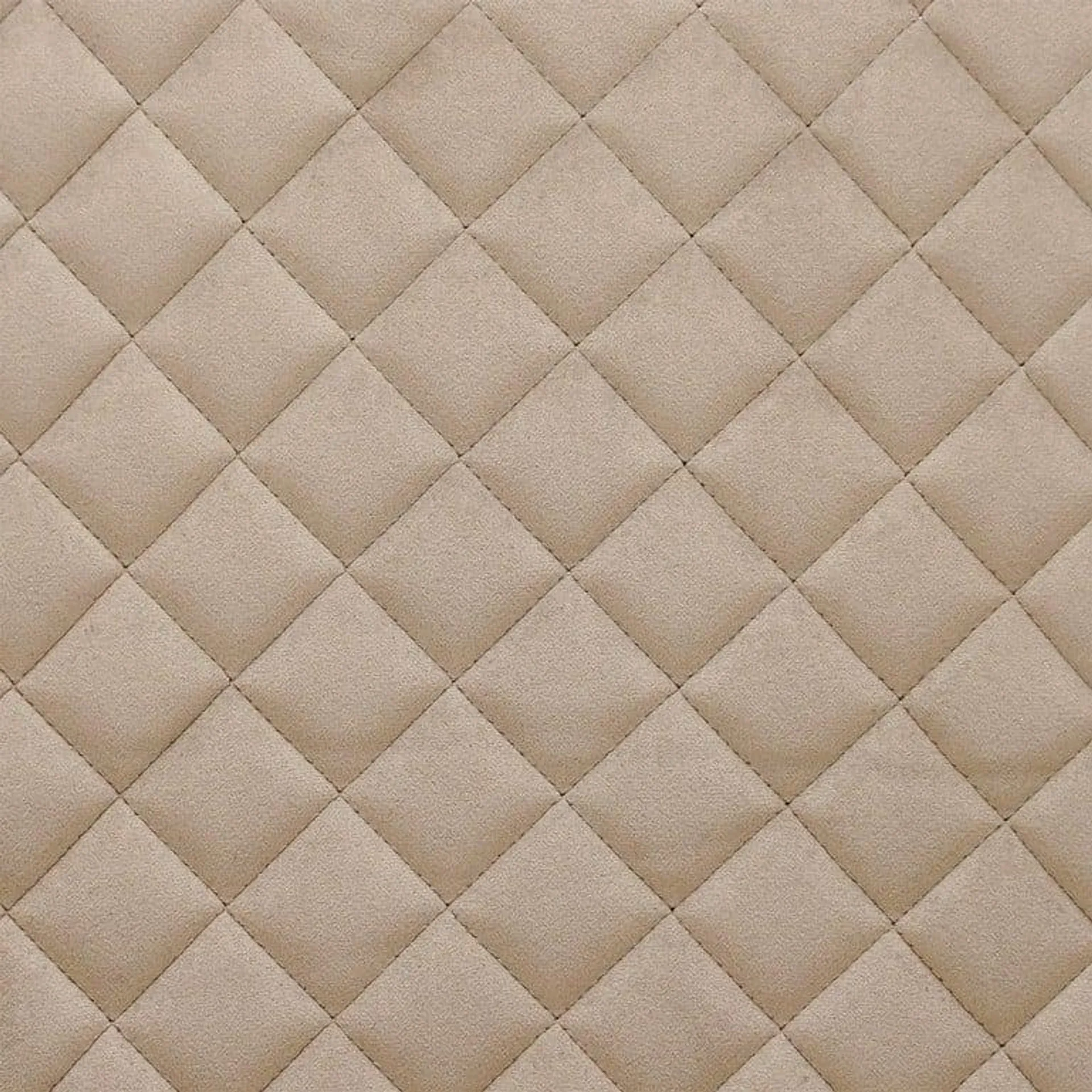 Neutral Velvet Quilted Dining Chair