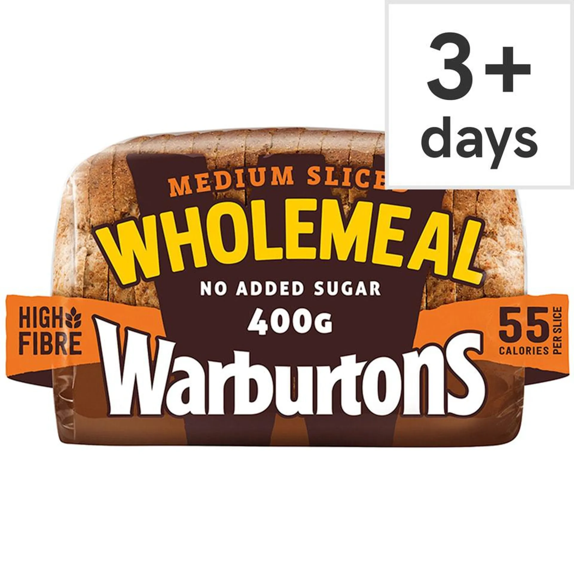 Warburtons Small Wholemeal Medium Bread 400G