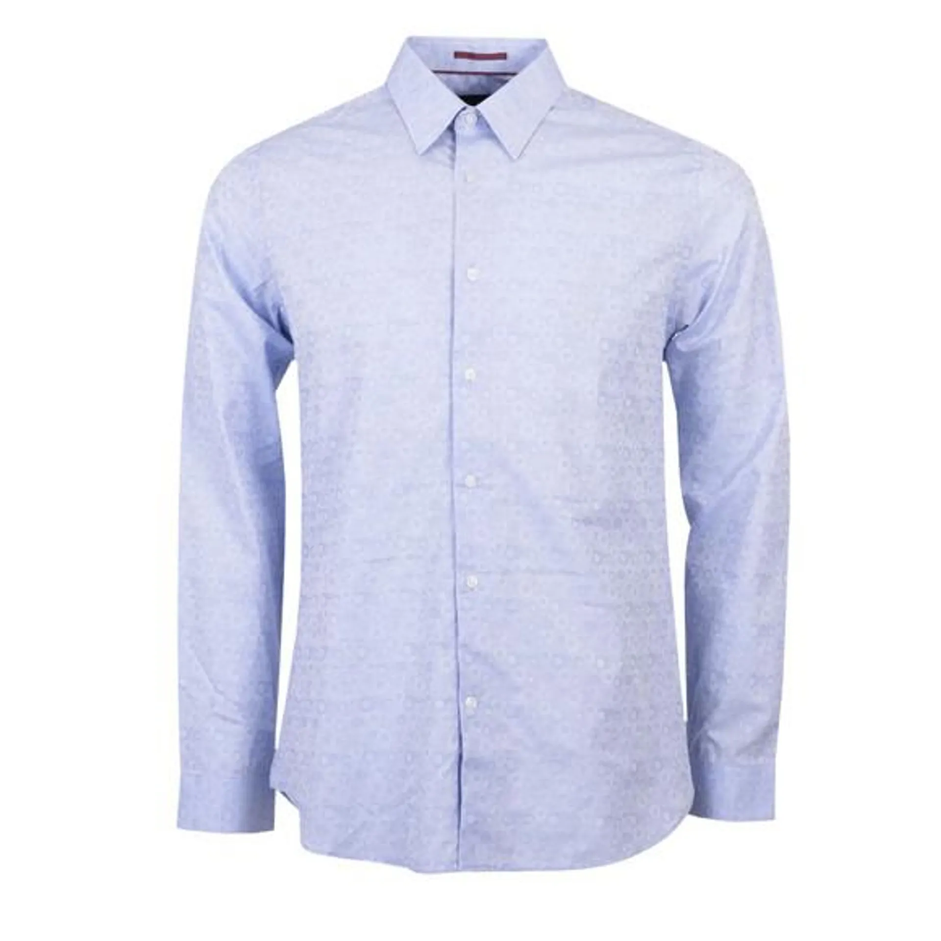 Mens Blue Fara Flower Jacq Shirt