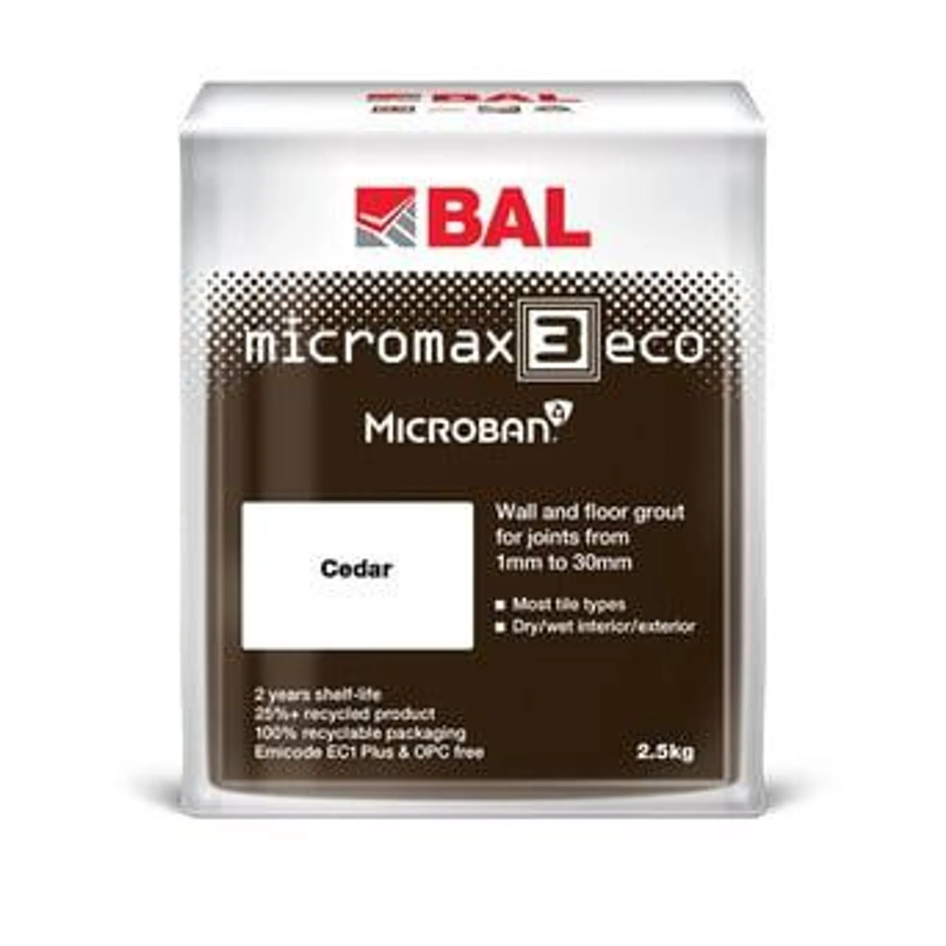 BAL Micromax3 Eco Grout Cedar 2.5kg