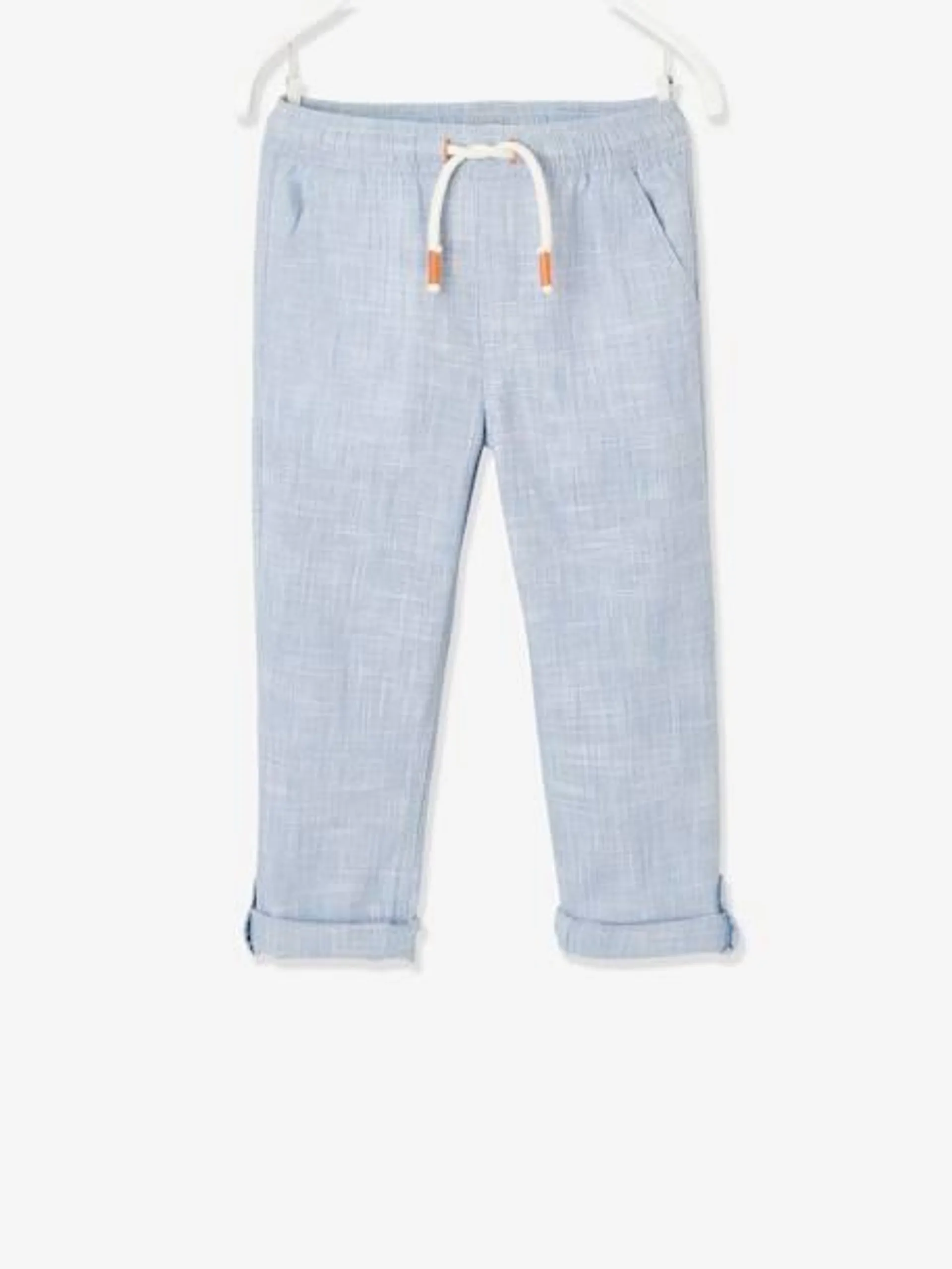 Trousers, Convert into Cropped Trousers, in Lightweight Fabric, for Boys