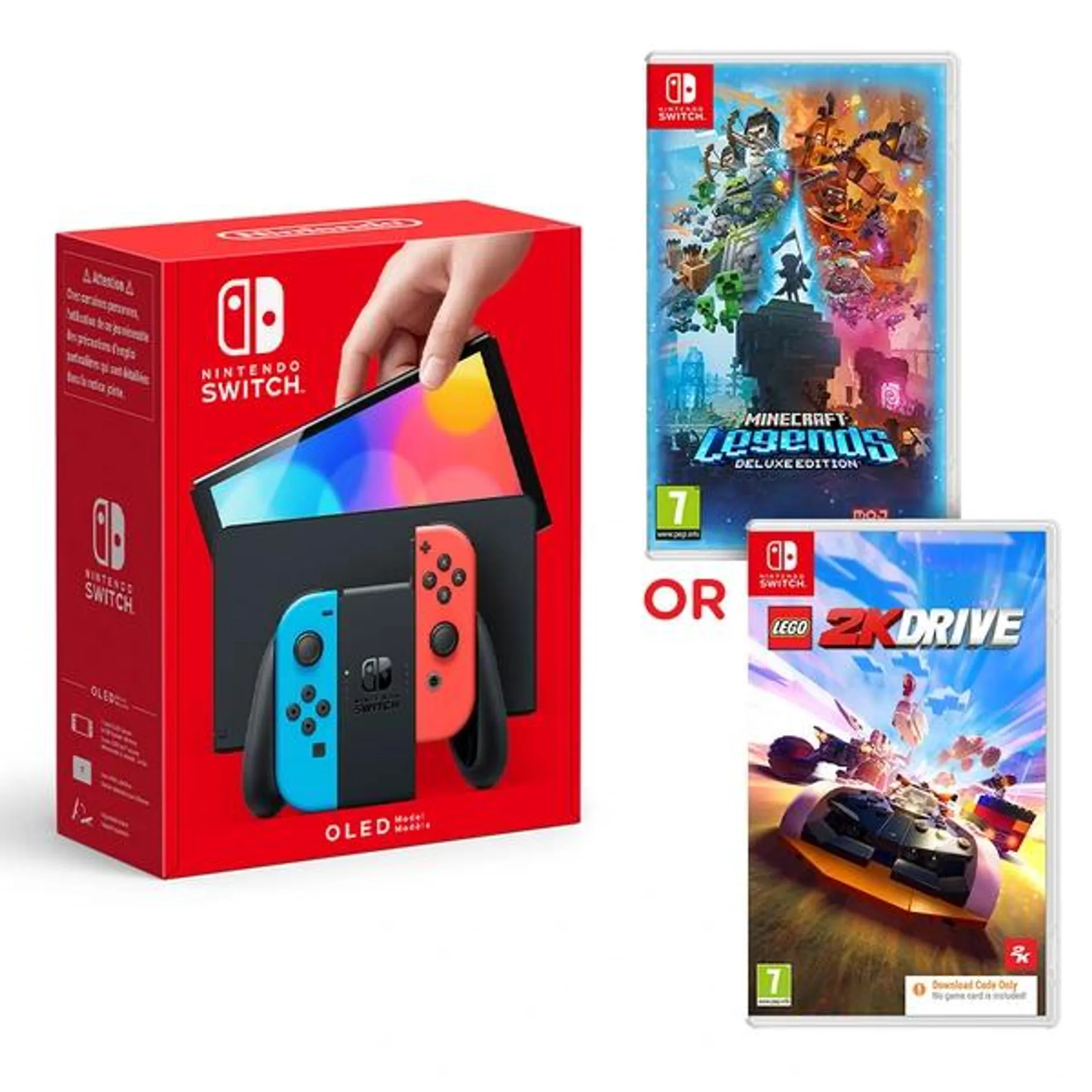 Nintendo Switch OLED Neon & Select Game