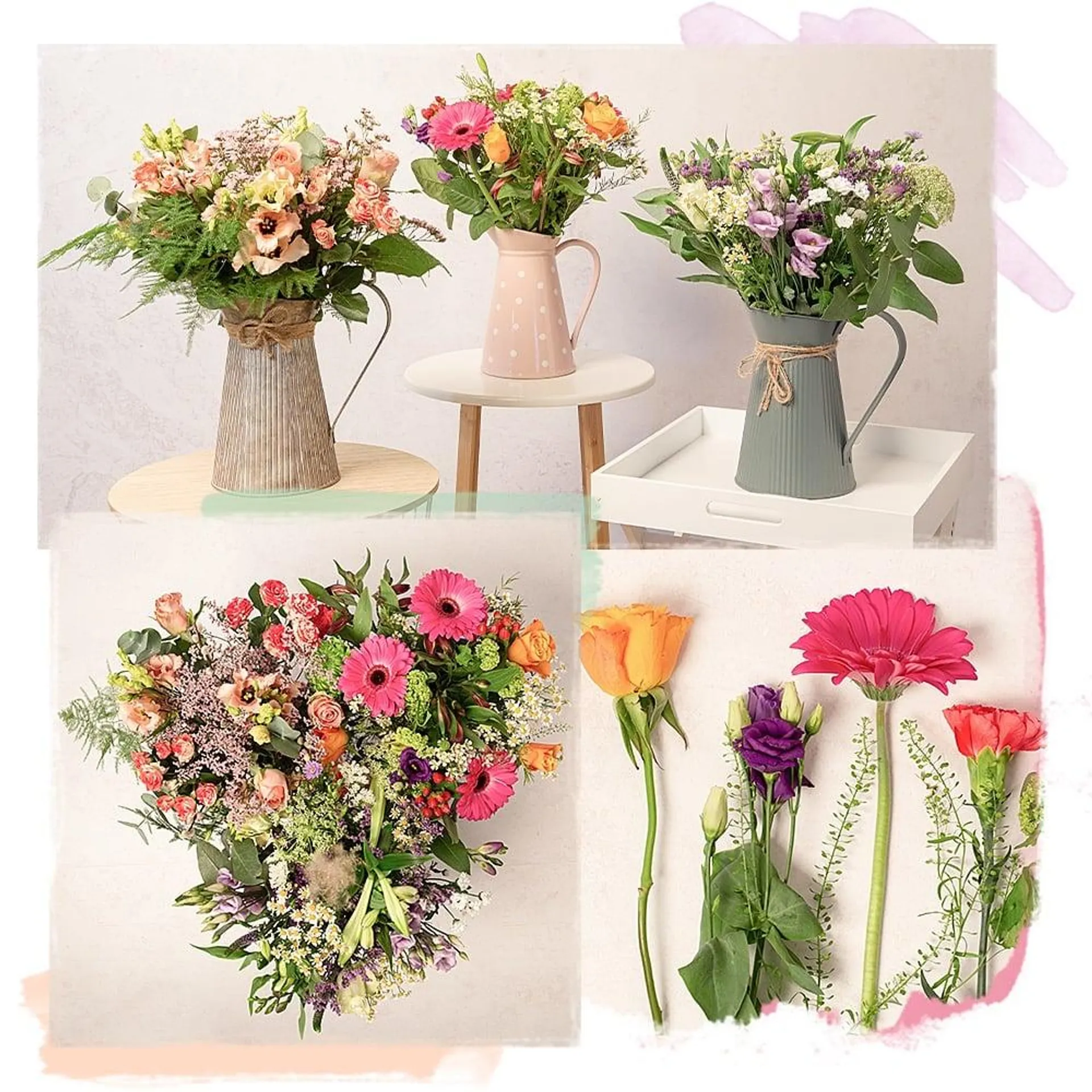 Fresh seasonal blooms, just for you straight from the flower markets.
