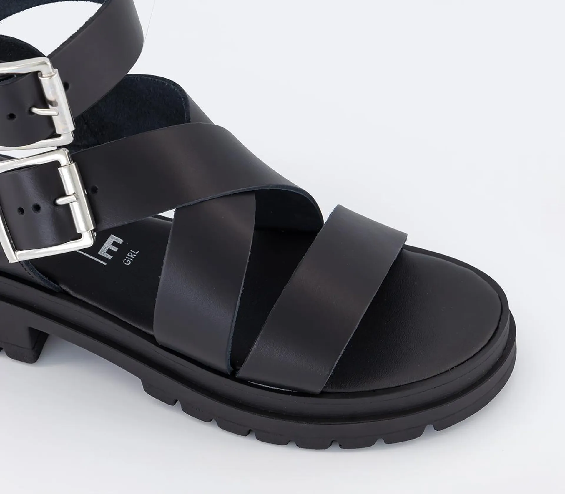 Wide Fit Stash Buckle Cleat Sandals