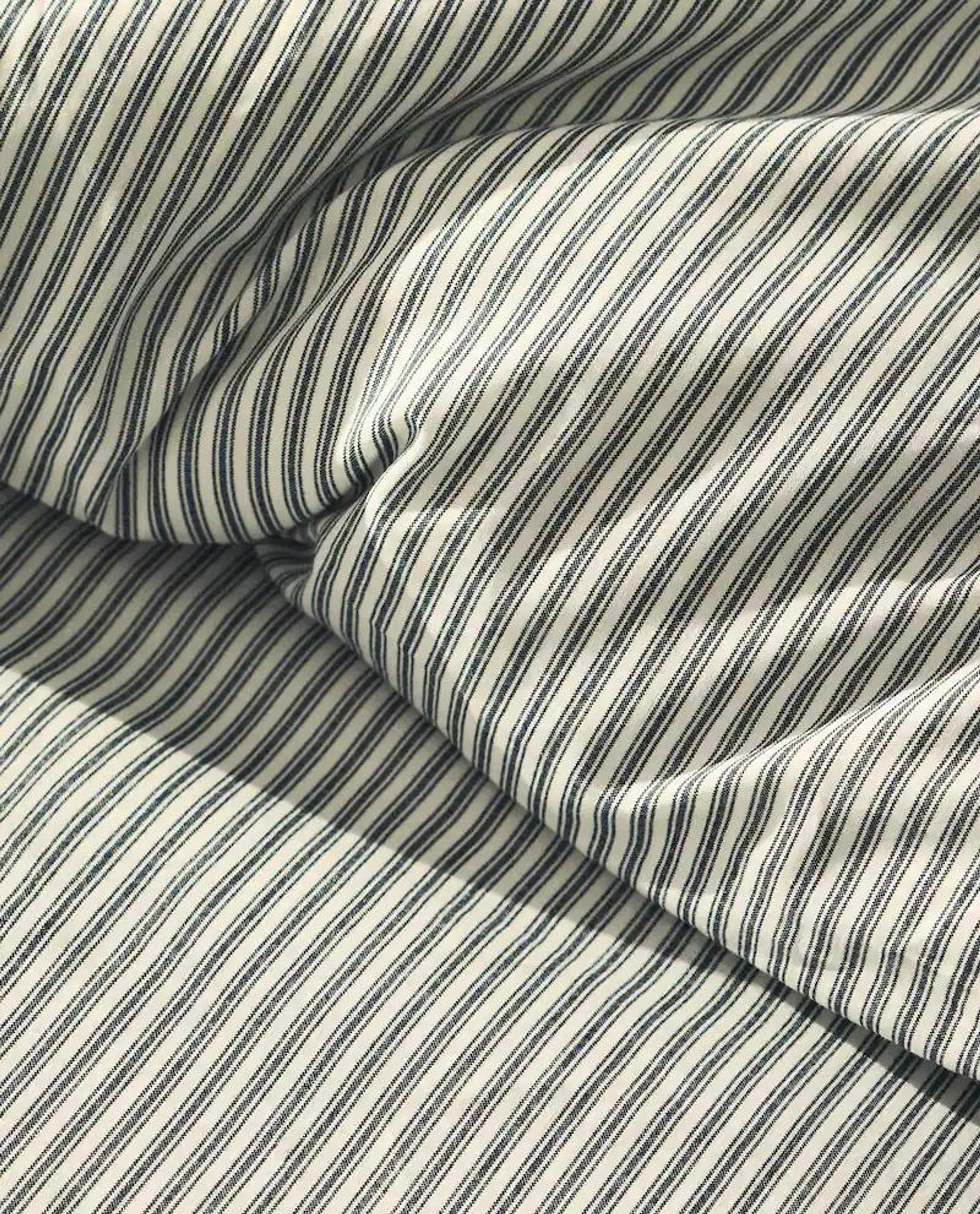 STRIPED COTTON DUVET COVER