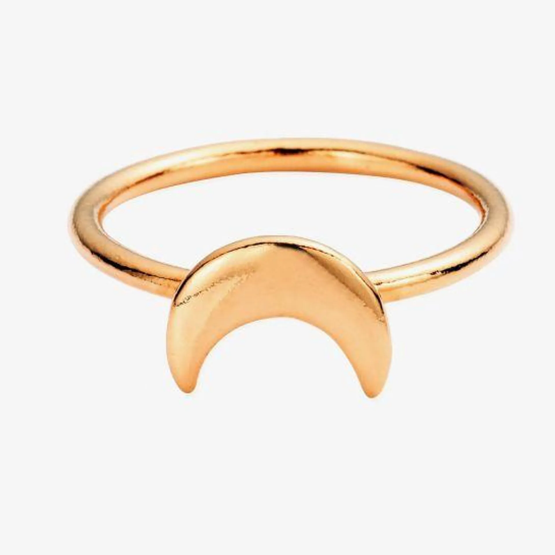 Rose Gold Plated Luna Soul Moon Ring RRMOON