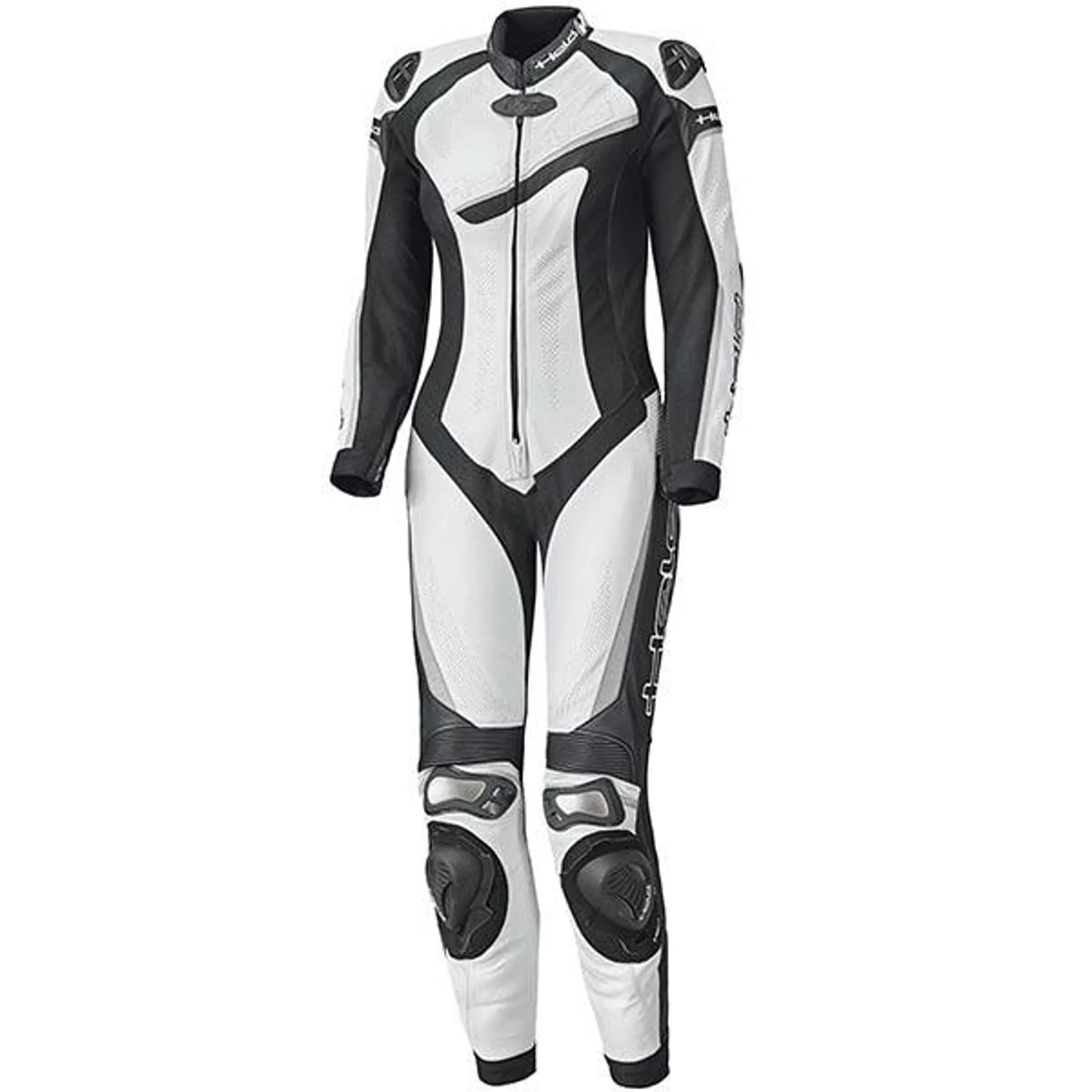 Held Ladies Ayana 2 One Piece Leather Suit - White / Black