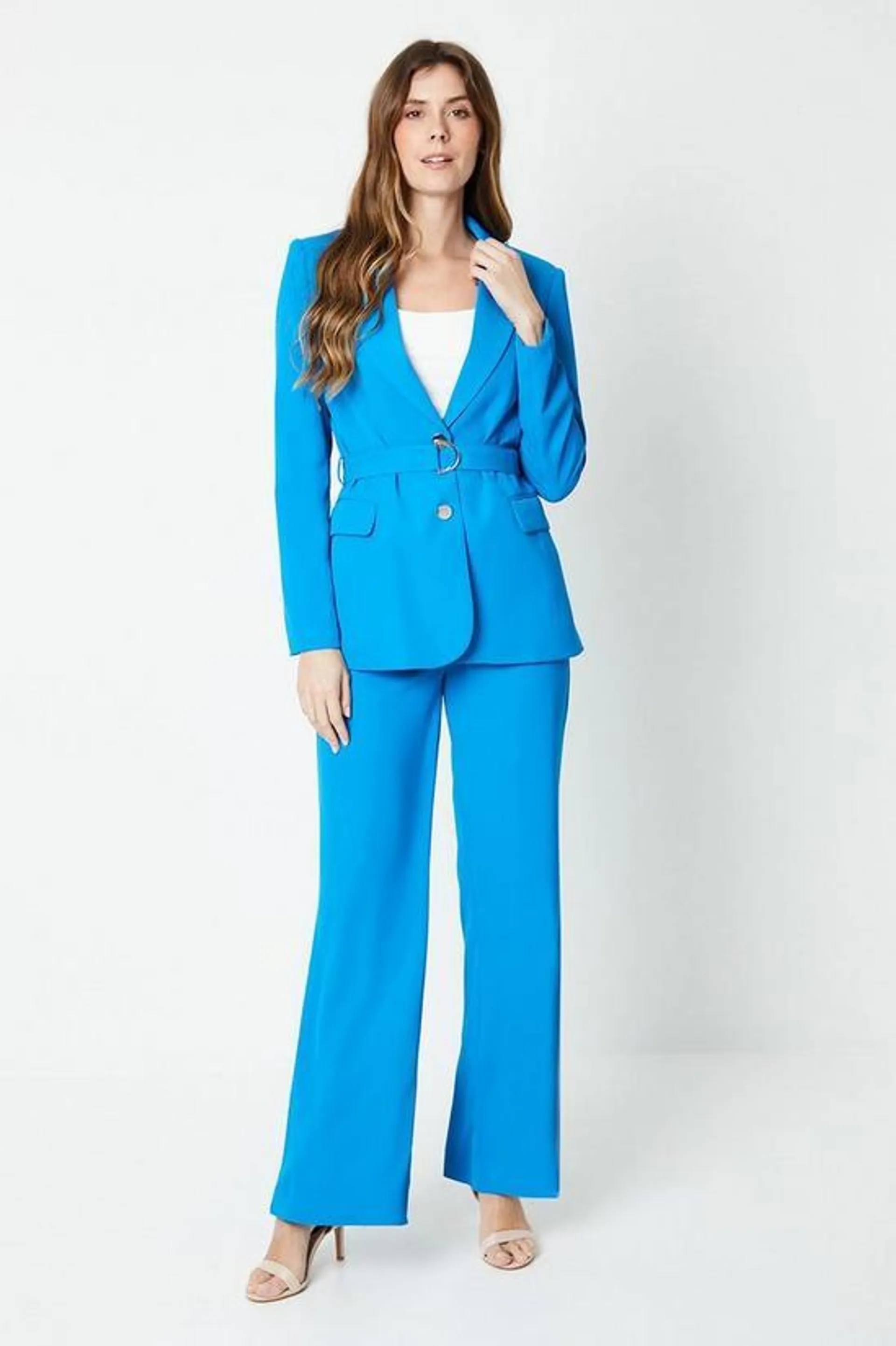 Premium Belted Dring Wide Leg Trouser