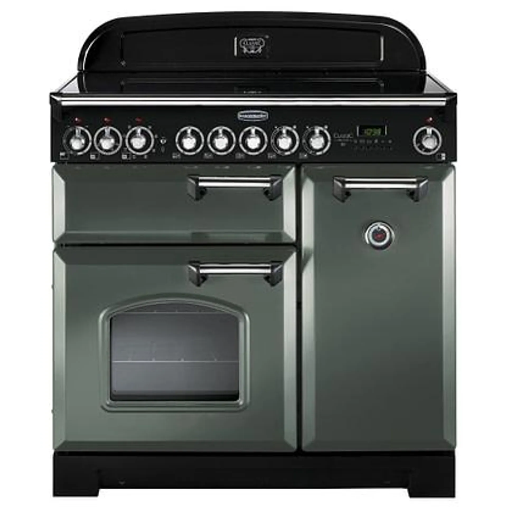 Rangemaster CDL90ECMG/C Classic Deluxe 90cm Ceramic Range Cooker 127630 – MINERAL GREEN