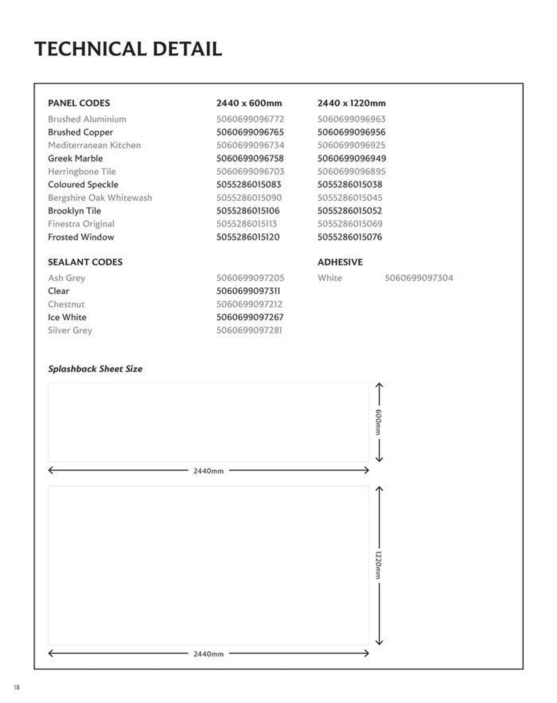 Splashwall 2024/2025 Collection from 15 July to 31 January 2025 - Catalogue Page 18