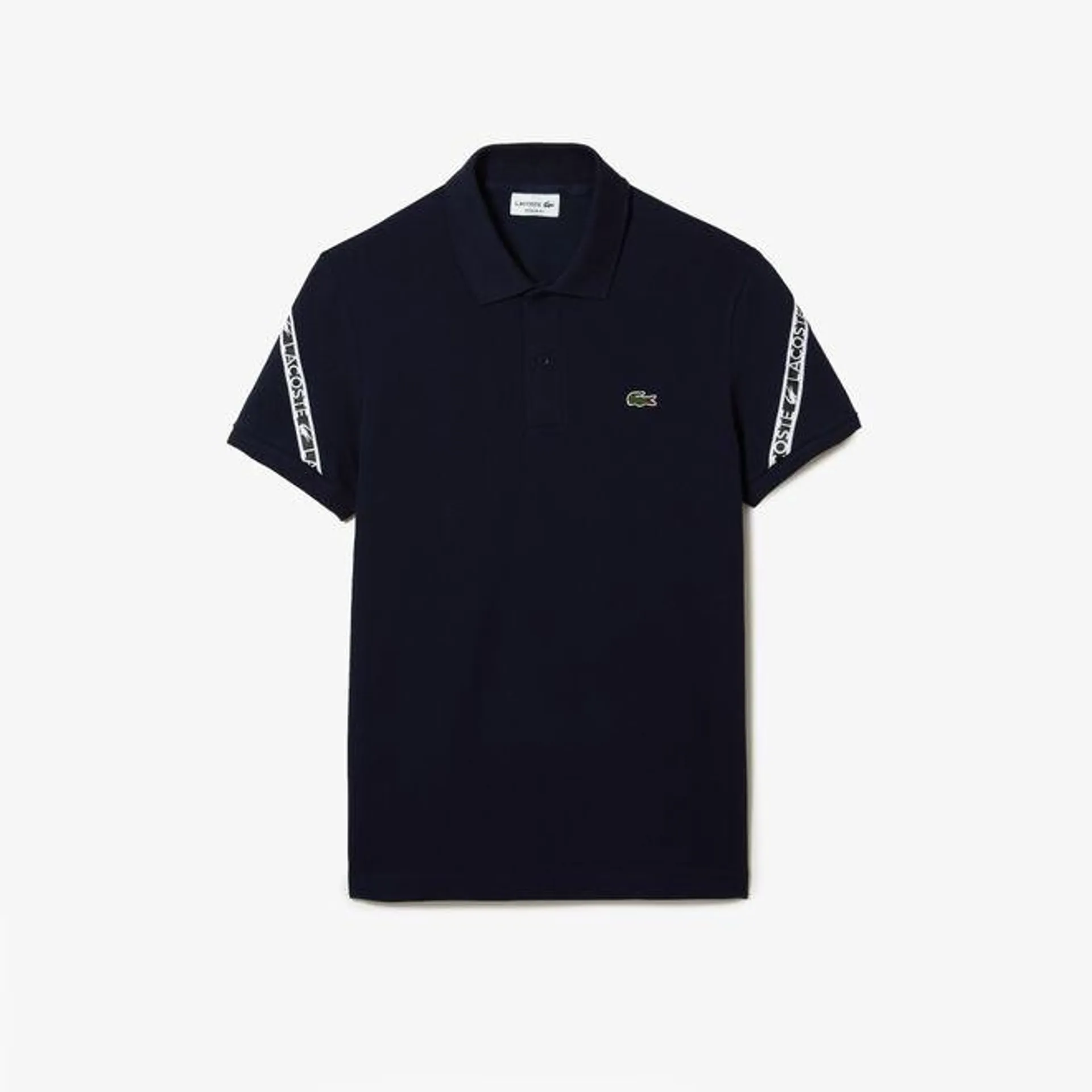 Lacoste Regular Fit Stretch Mini Pique Polo Shirt in Blue