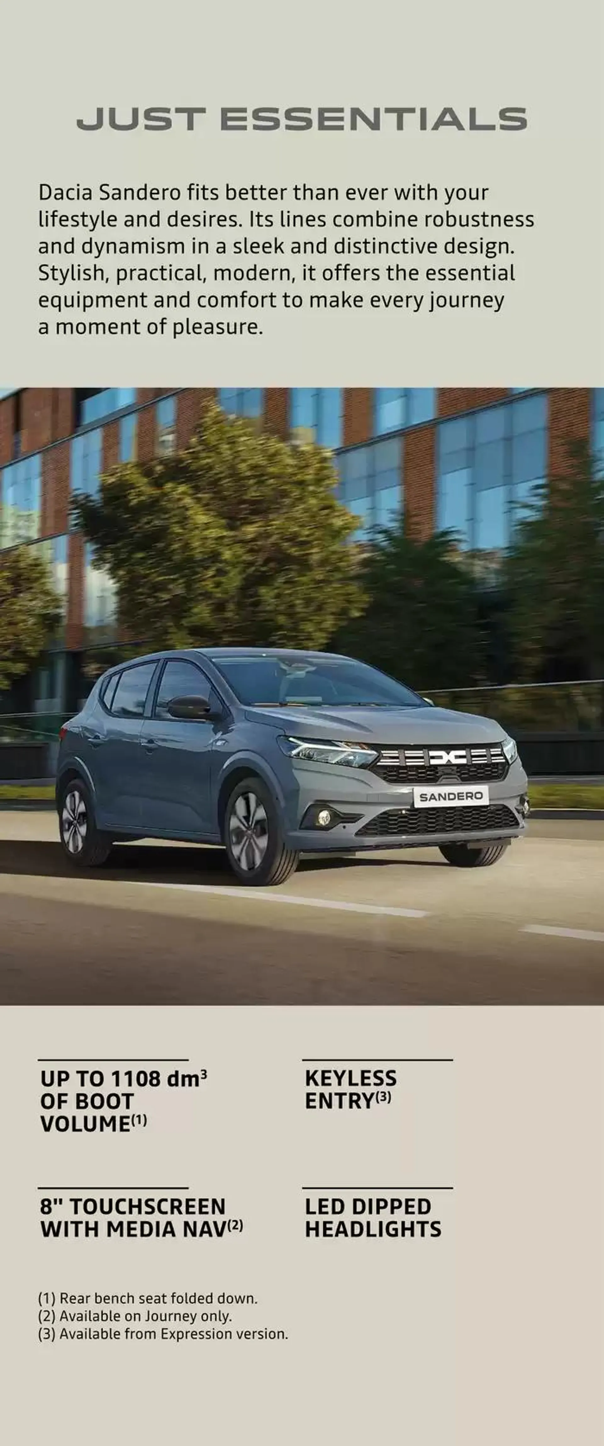 Dacia Sandero from 8 October to 31 May 2025 - Catalogue Page 2