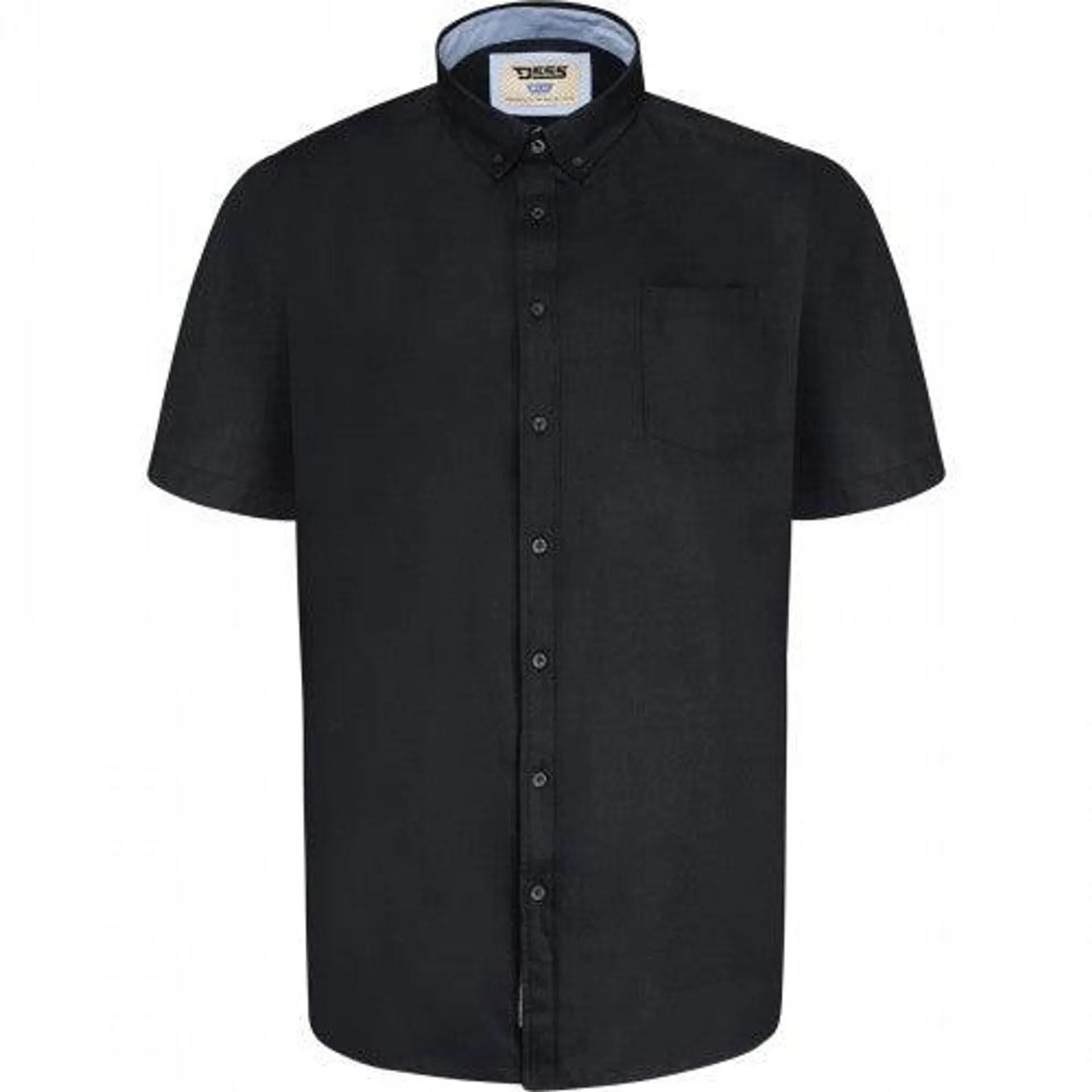 D555 Mens James Oxford Kingsize Short-Sleeved Shirt