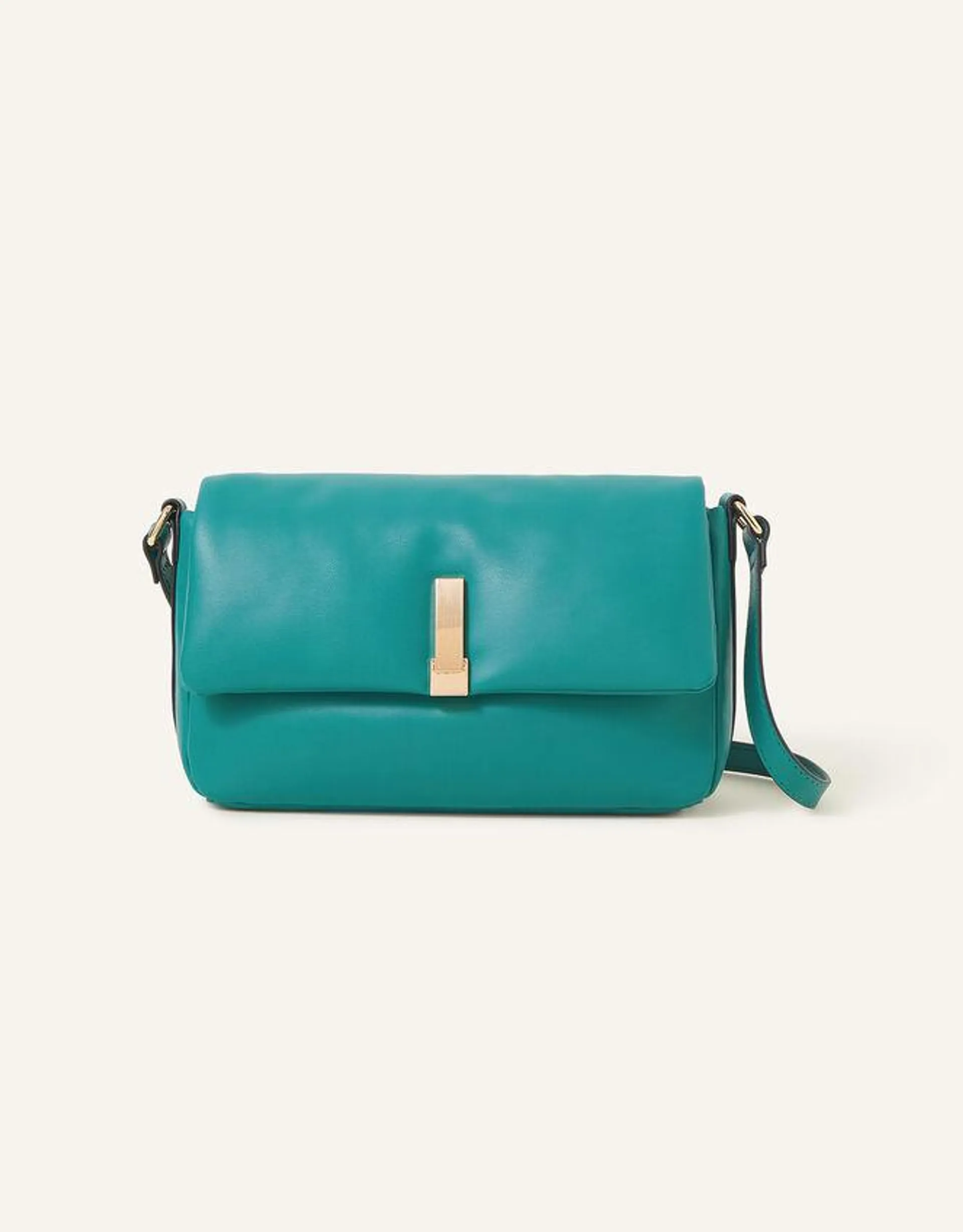 Puffer Cross-Body Bag Green