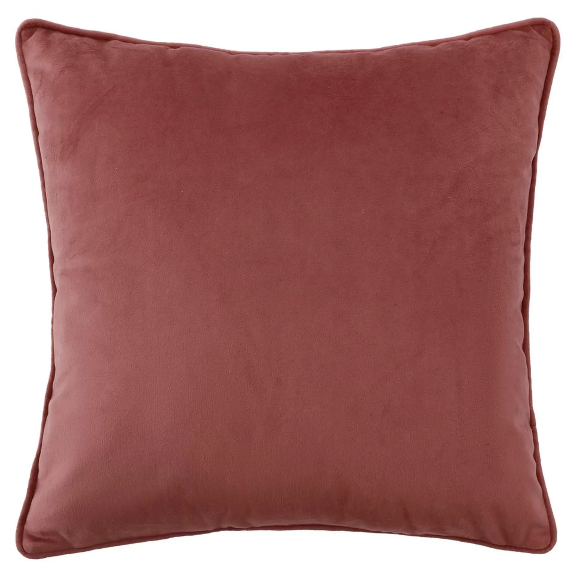 Plain Velvet Cushion - Blush - 43x43cm