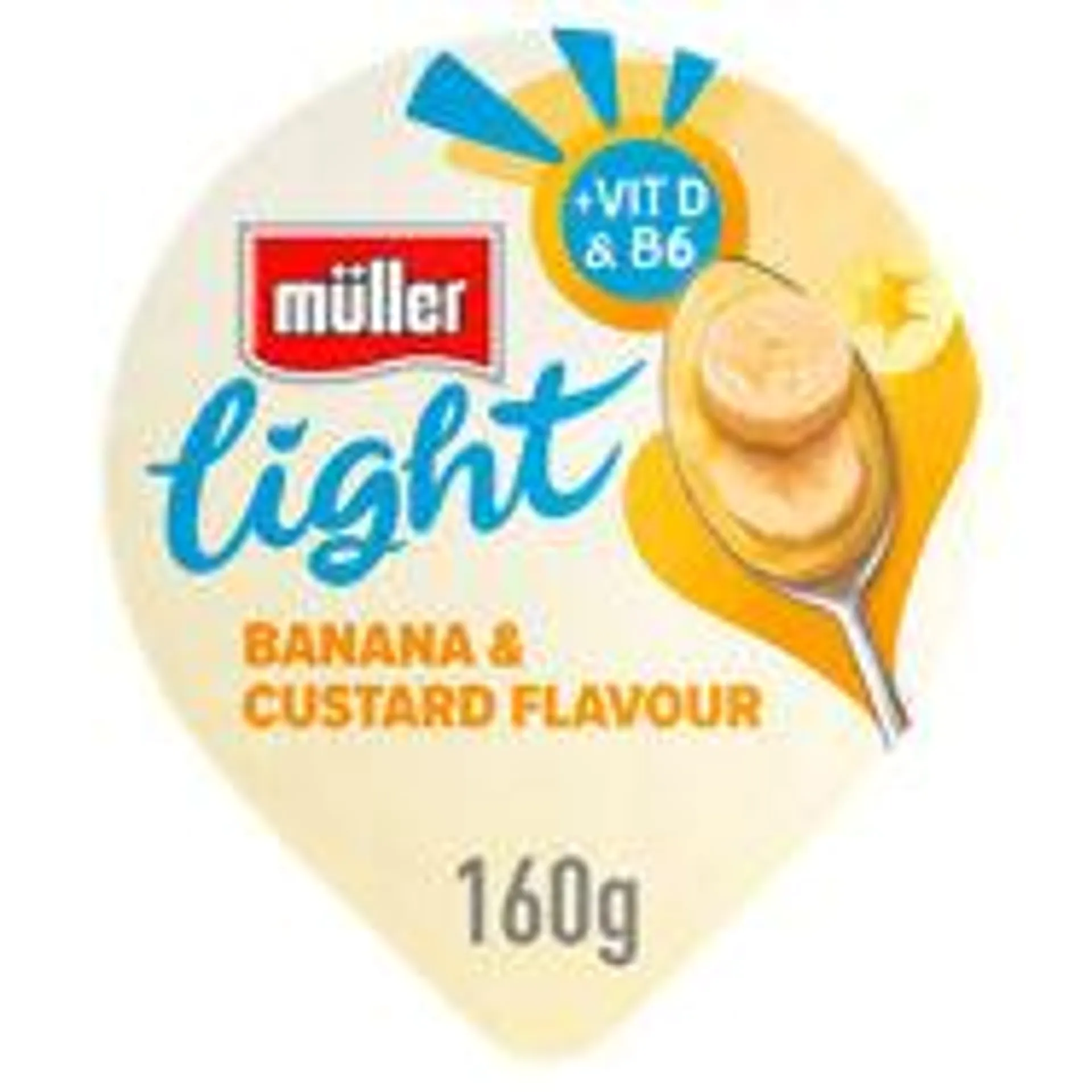 Muller Light Banana & Custard Flavour Yogurt 160g