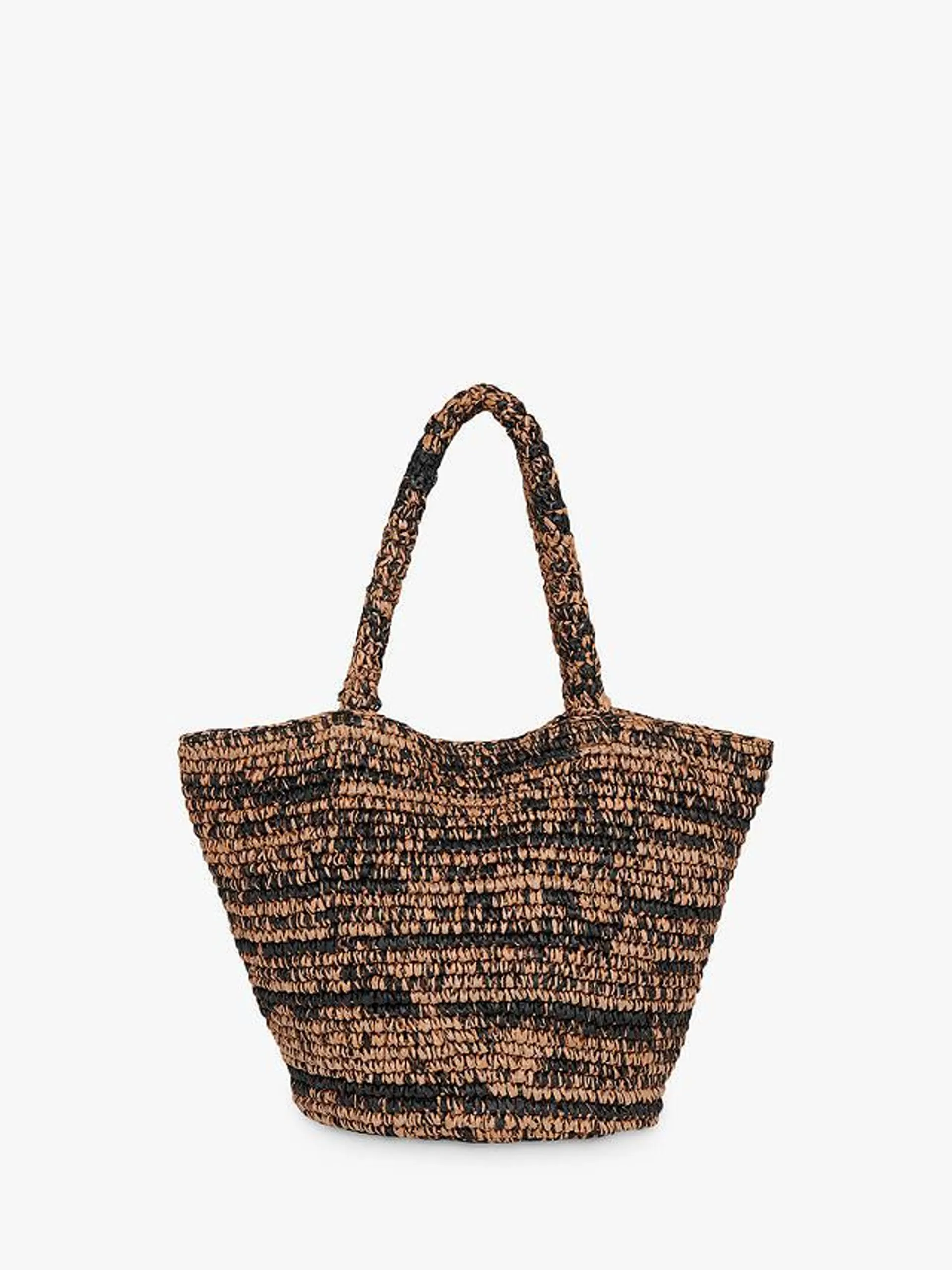 Whistles Renee Paper Tote Bag, Brown