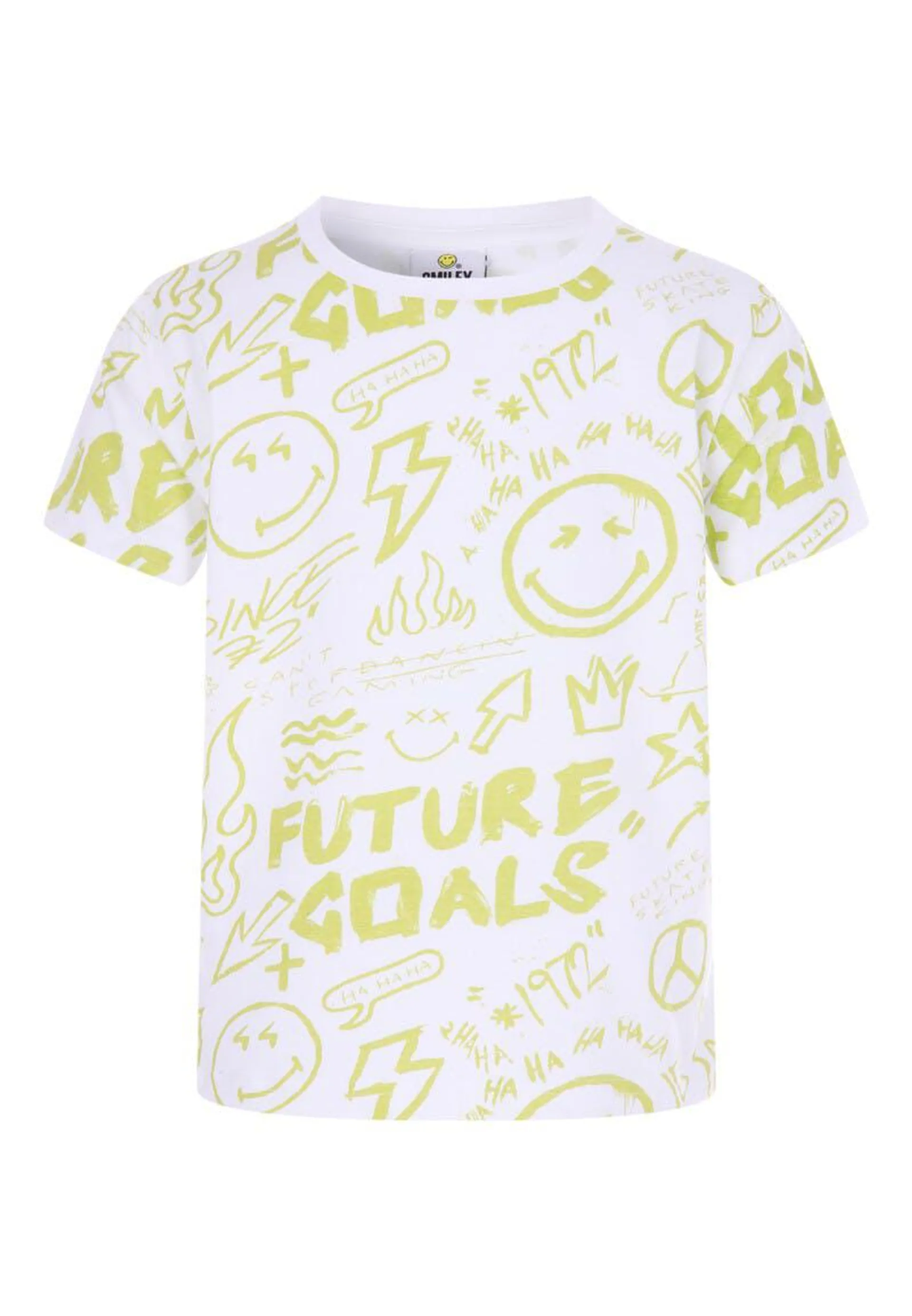 Younger Boys White SmileyWorld T-Shirt