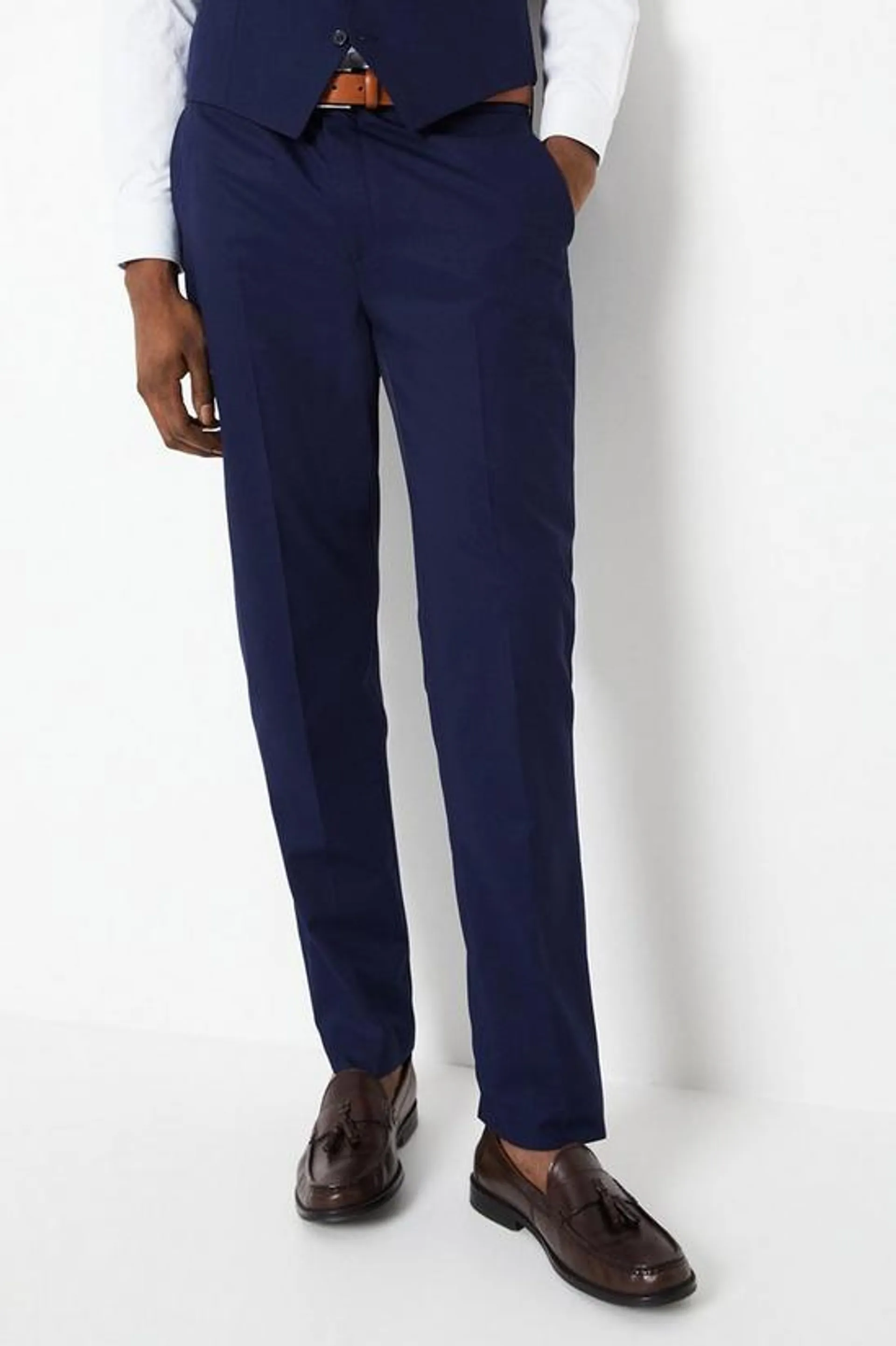 Slim Fit Blue 2 Button Suit Trouser
