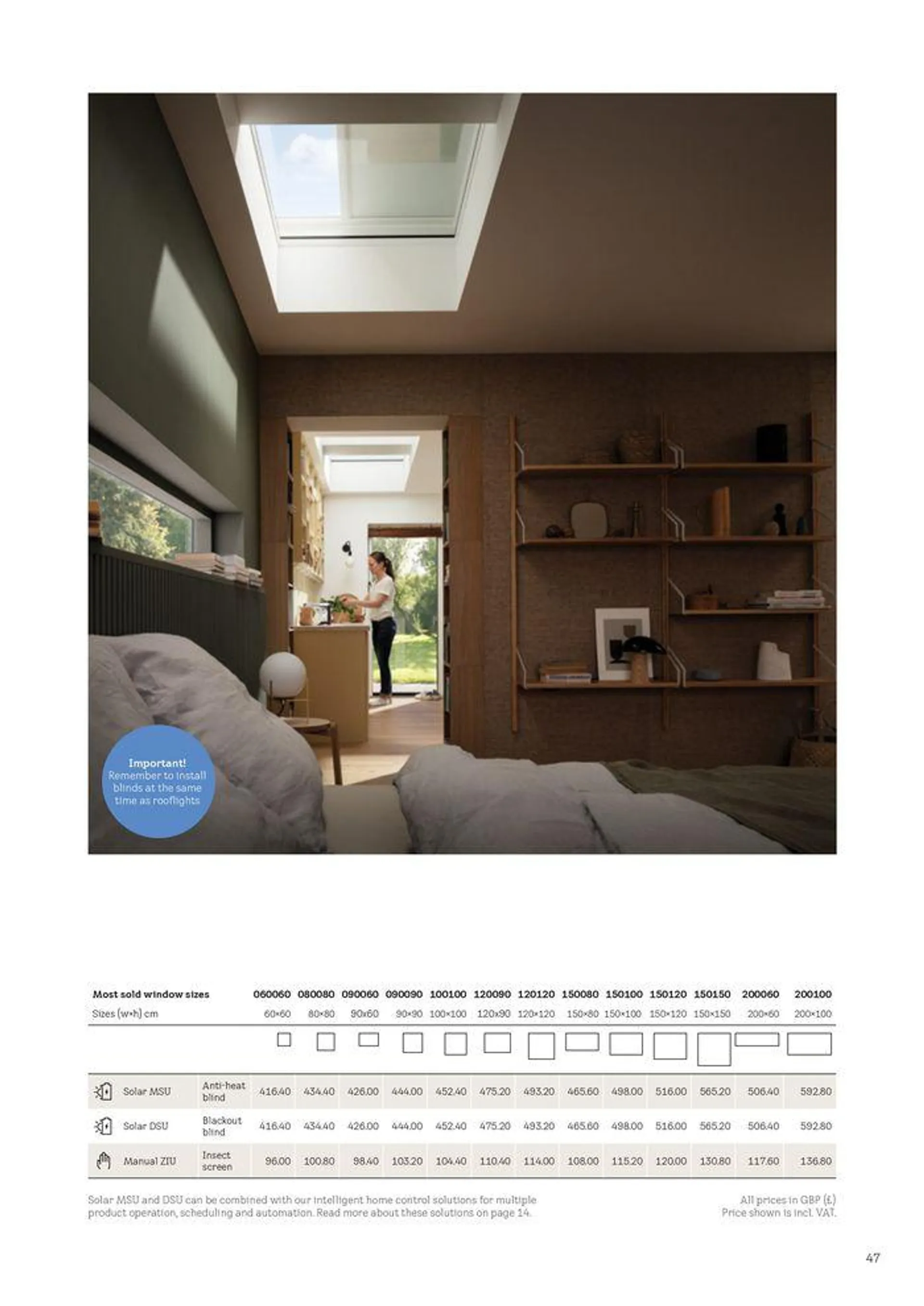 Blinds and Shutters 2024 from 2 April to 31 December 2024 - Catalogue Page 47