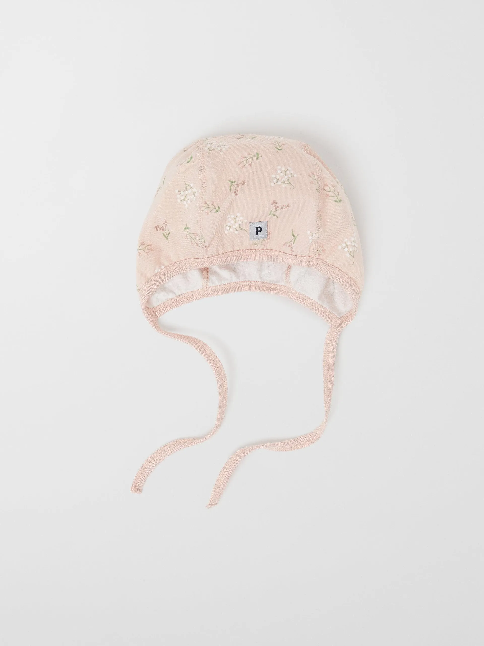 Floral Print Baby Hat