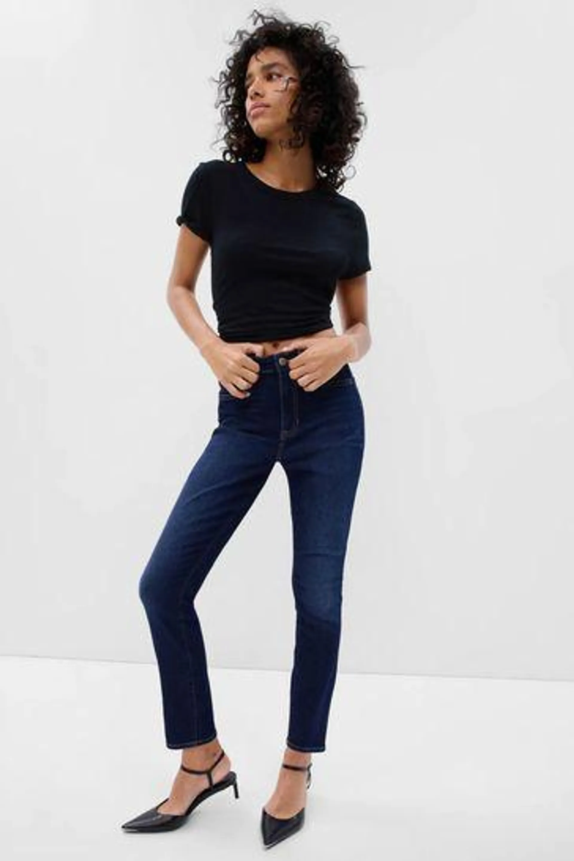 High Waisted Skinny Fit Jeans