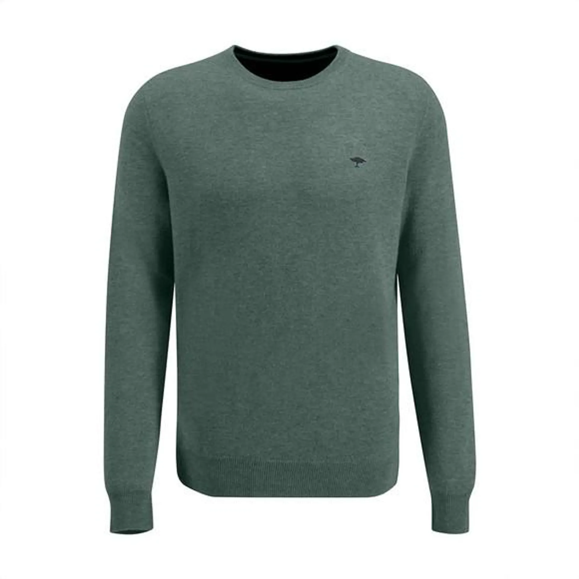 Mens Green Crew Neck Jumper