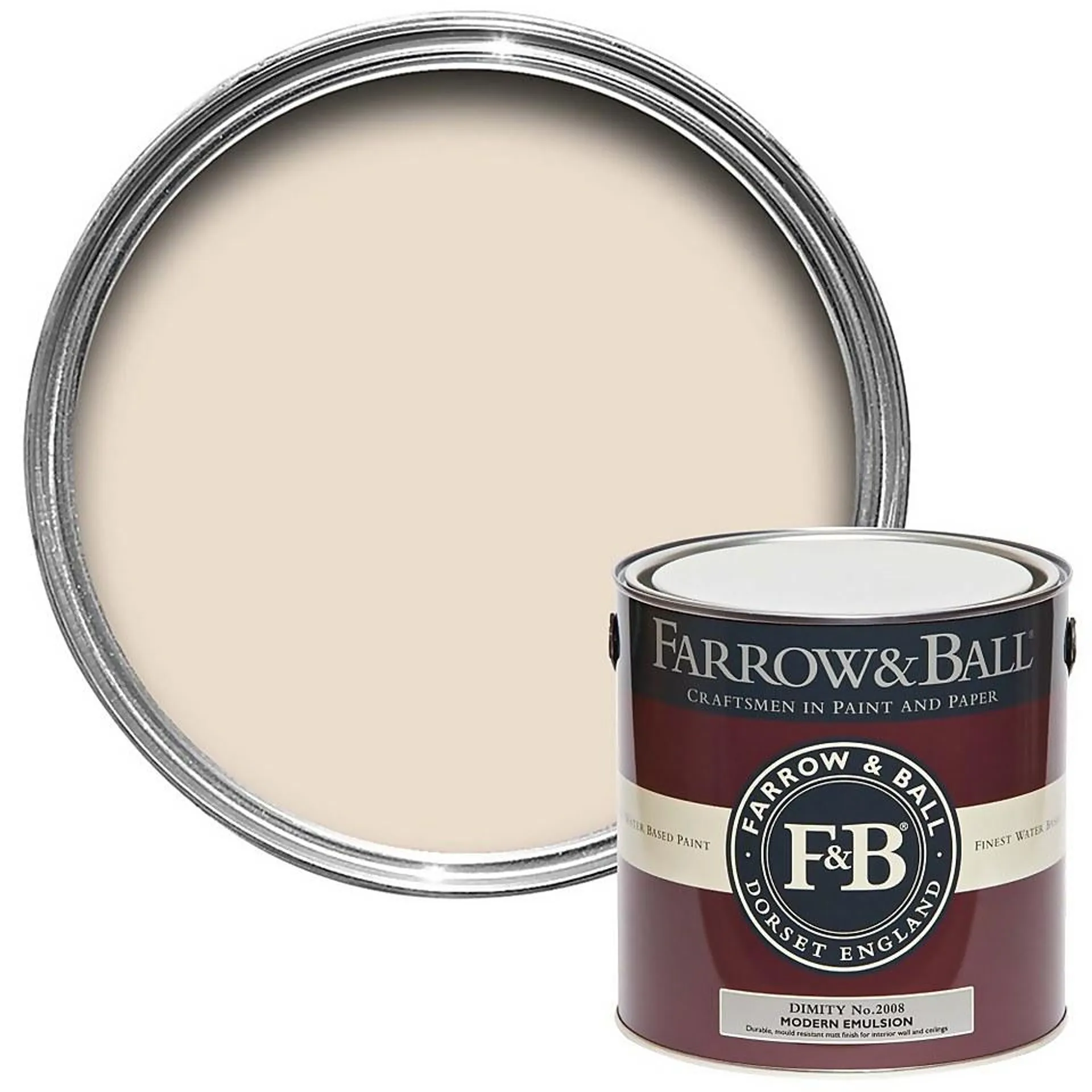 Farrow & Ball Modern Matt Emulsion Paint Dimity No.2008 - 2.5L