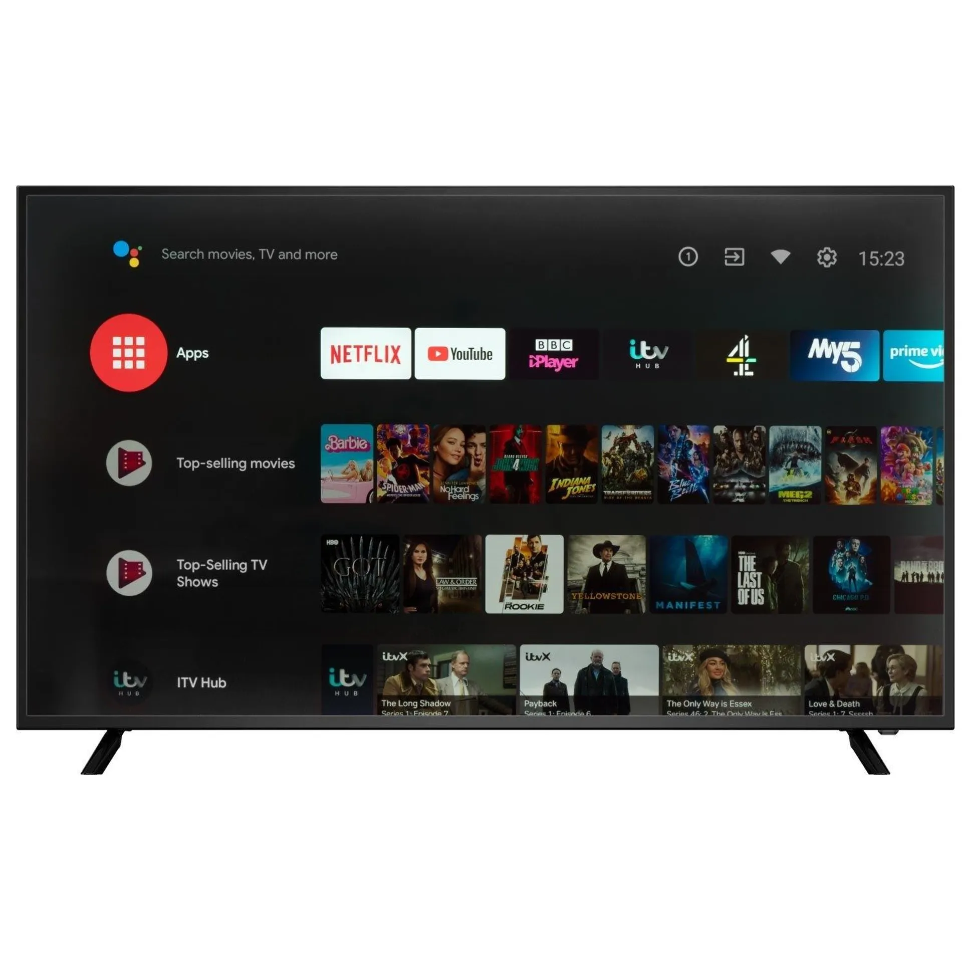 electriQ 55 inch Smart 4K Ultra HD Android TV