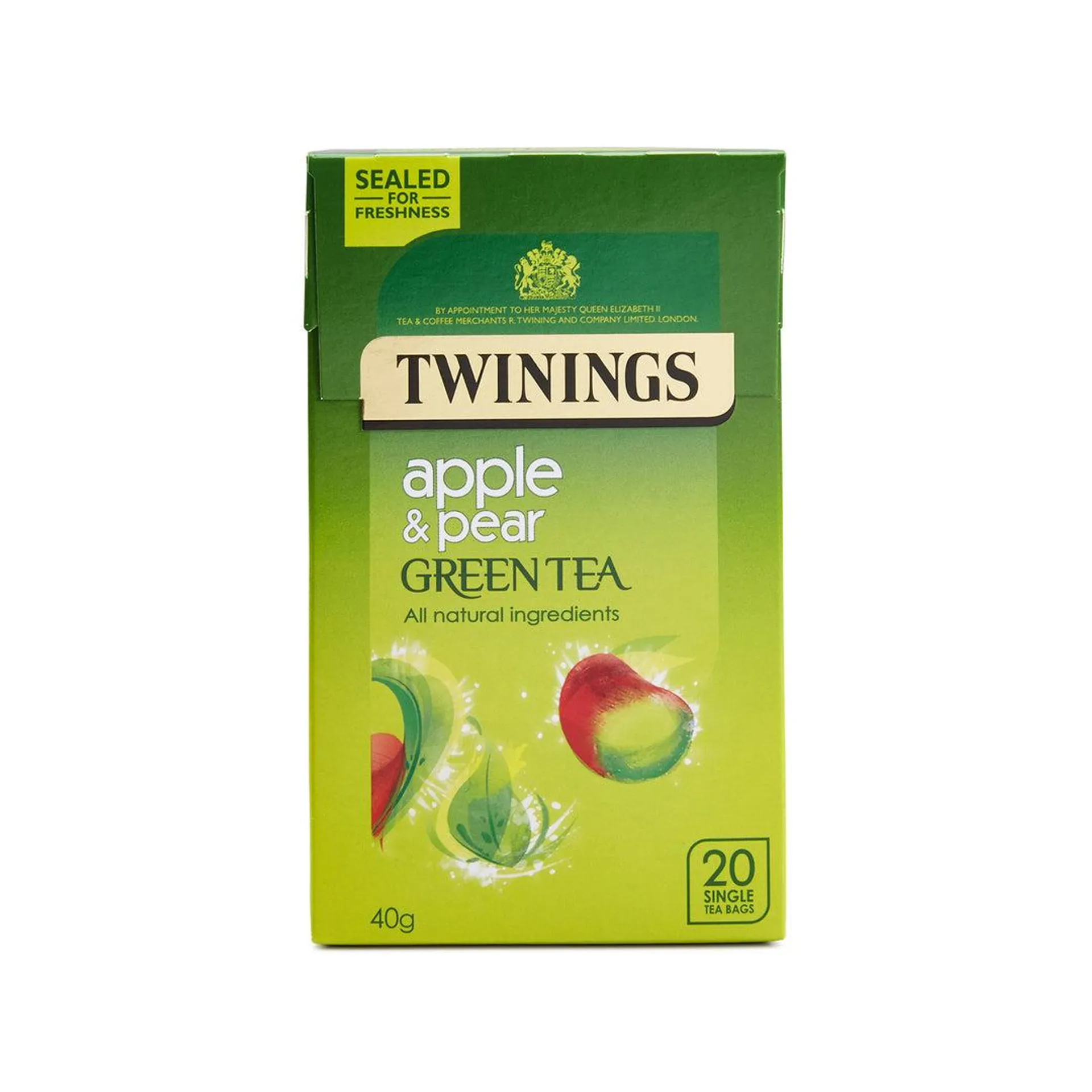 Green Tea, Apple & Pear 20 Tea Bags