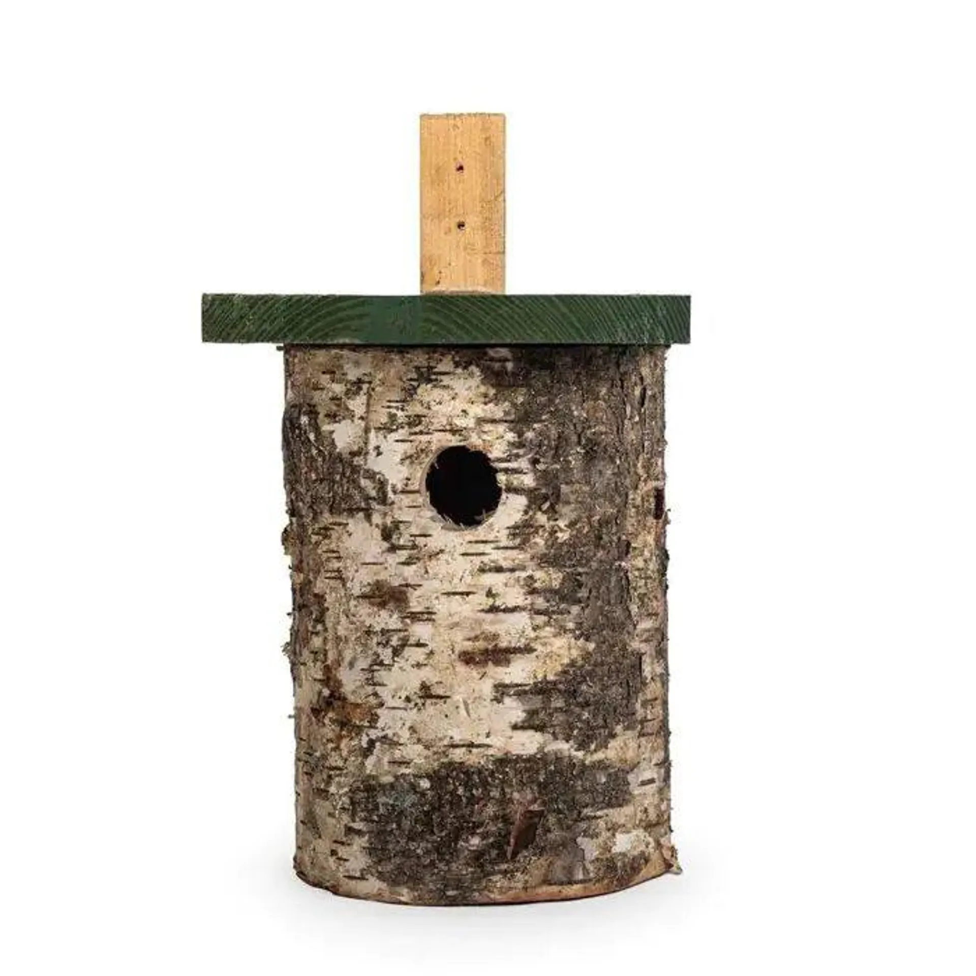 National Trust 32mm Hole Birch Log Bird Box