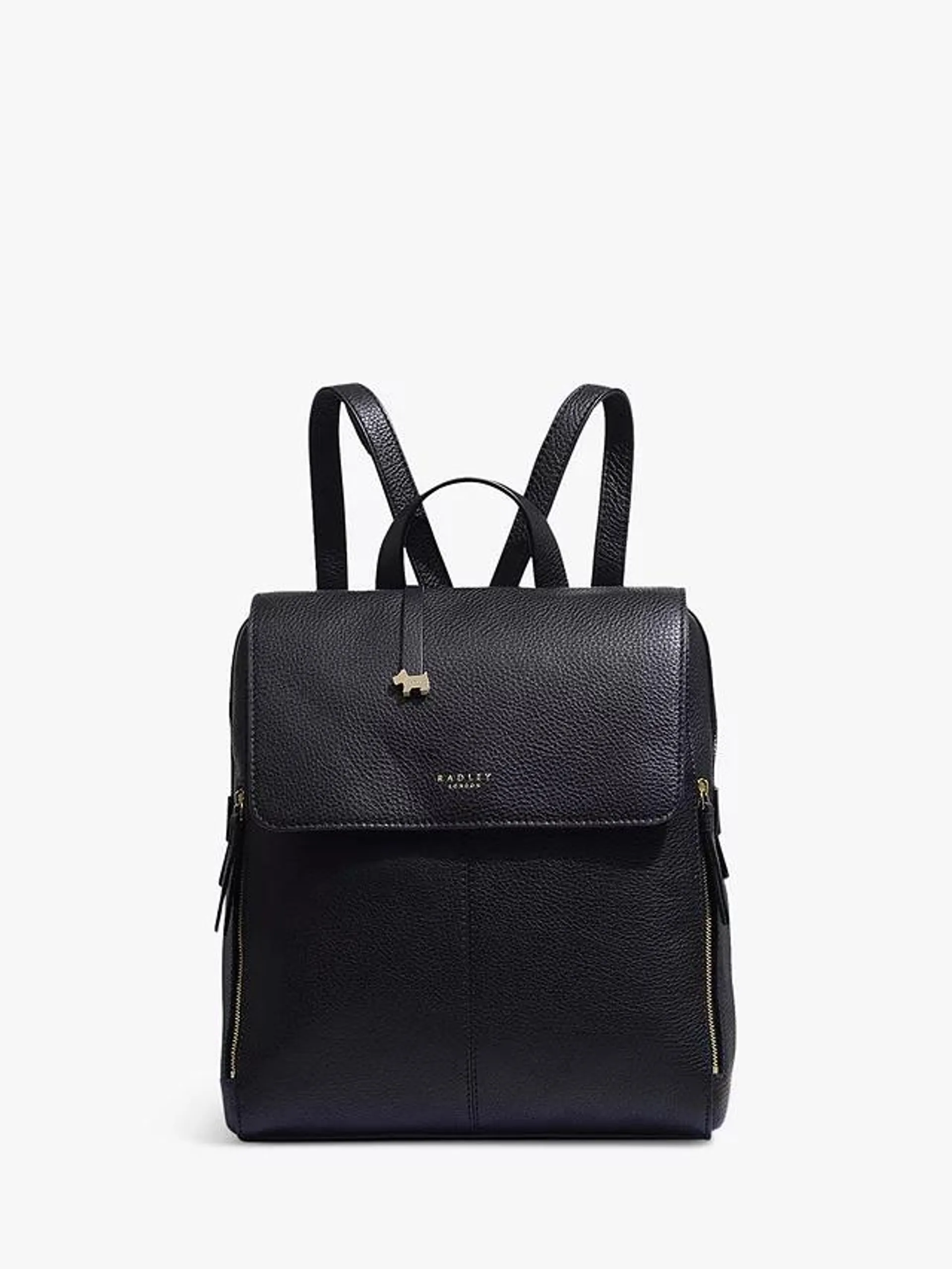 Radley Lorne Close Large Leather Backpack, Black