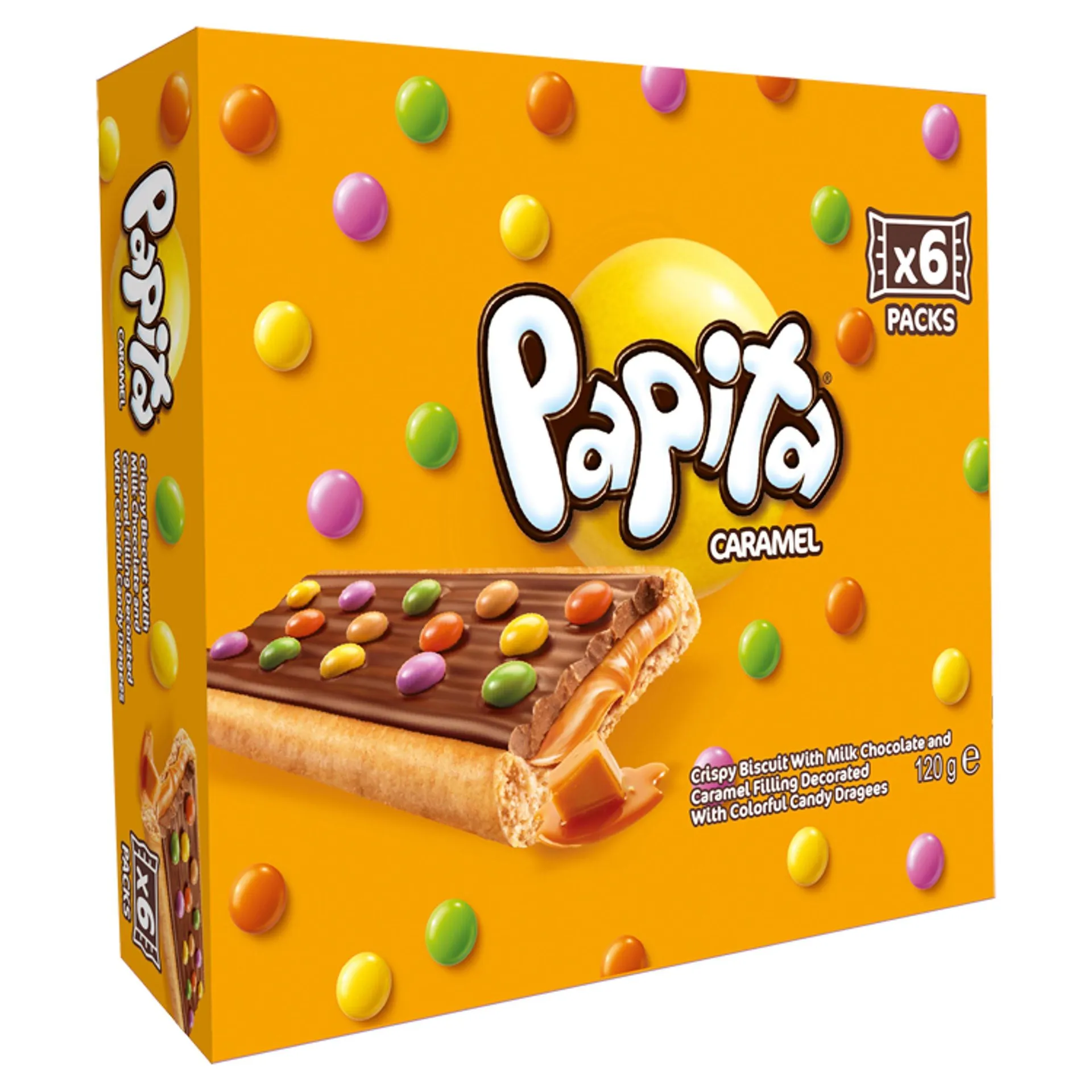 Papita Caramel 6 Biscuits x 20g (120g)