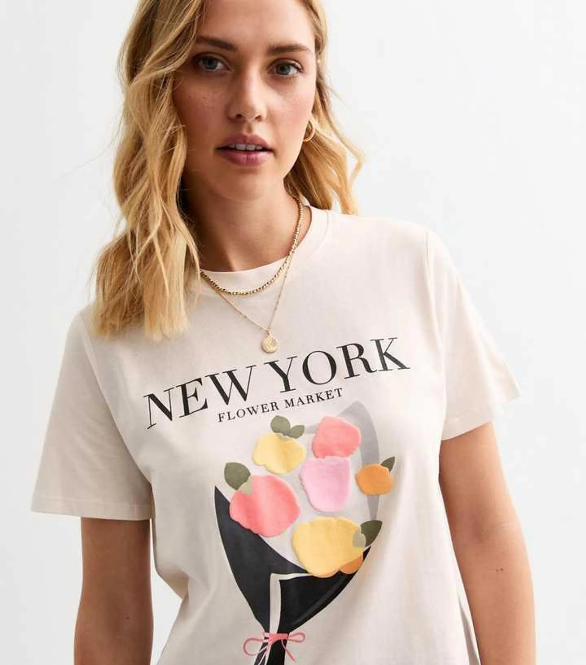 Off White New York Flower Market T-Shirt