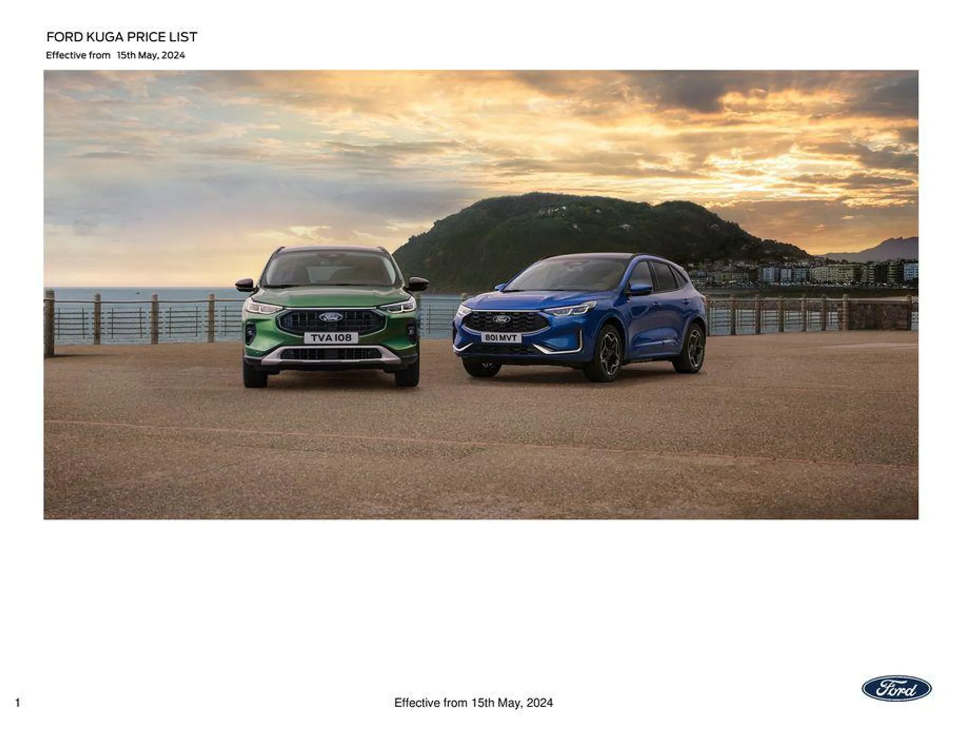 NEW FORD KUGA from 21 May to 31 December 2024 - Catalogue Page 1