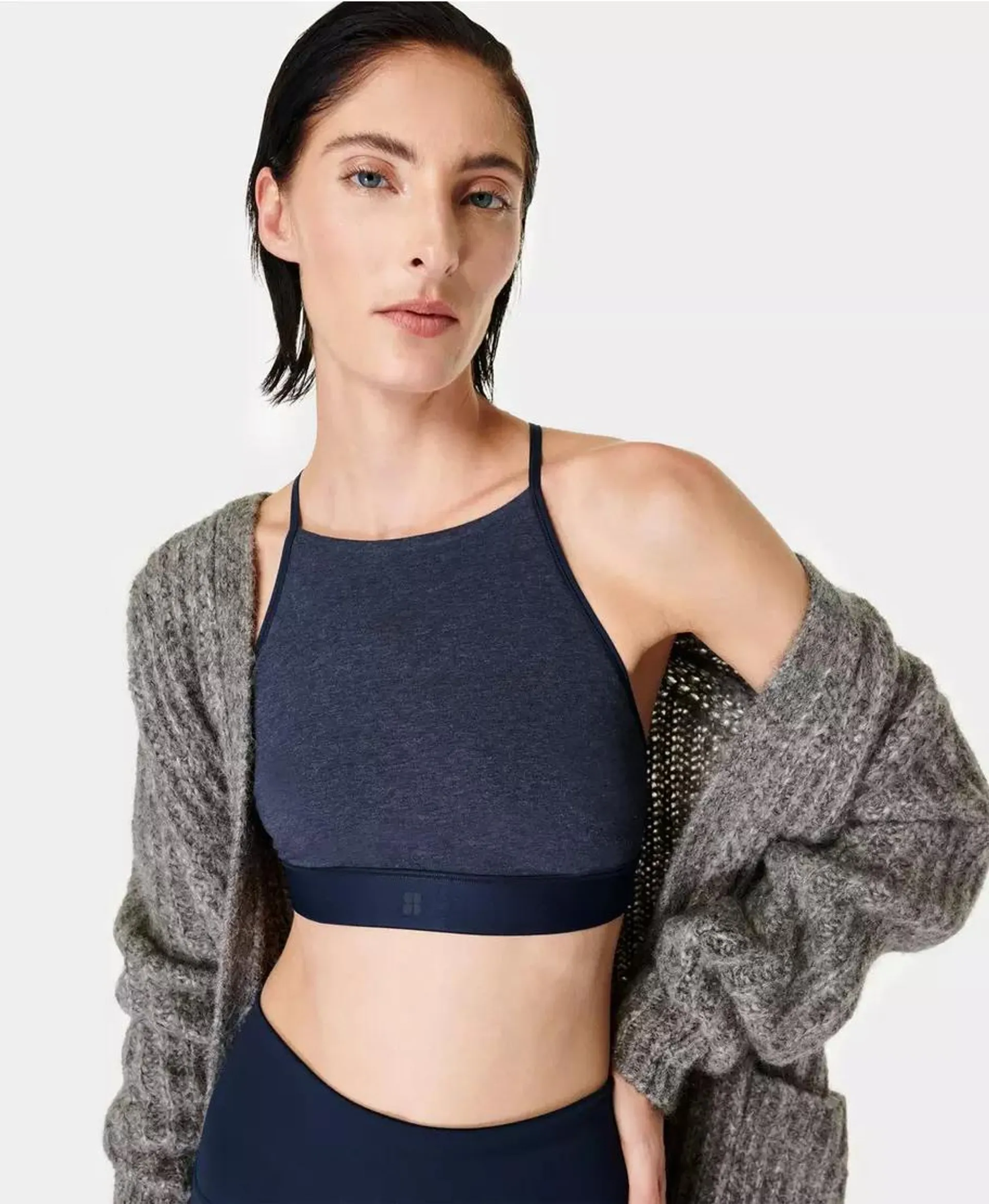 Sundown Soft Cotton High Neck Bralette