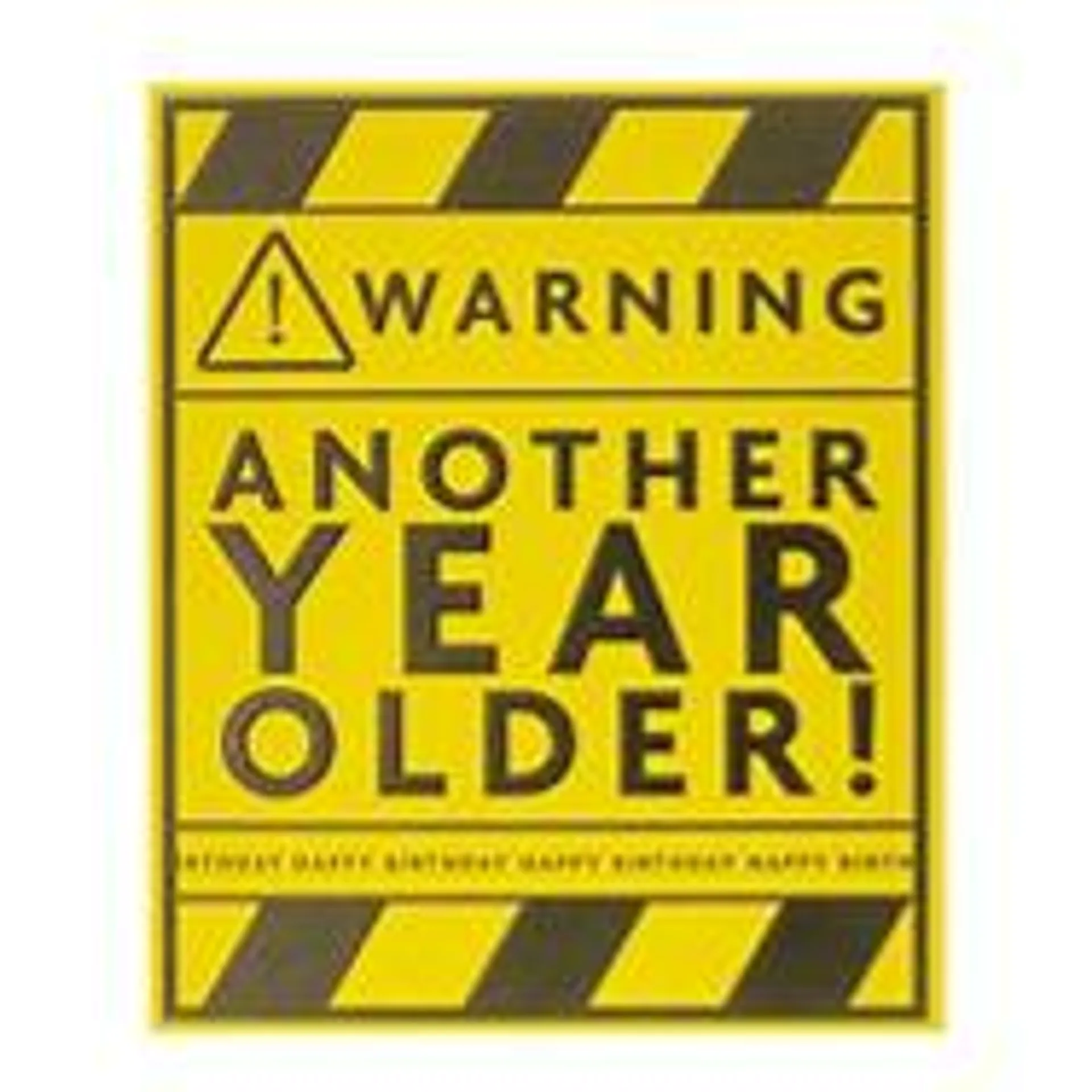 George Home Warning Sign Birthday Card