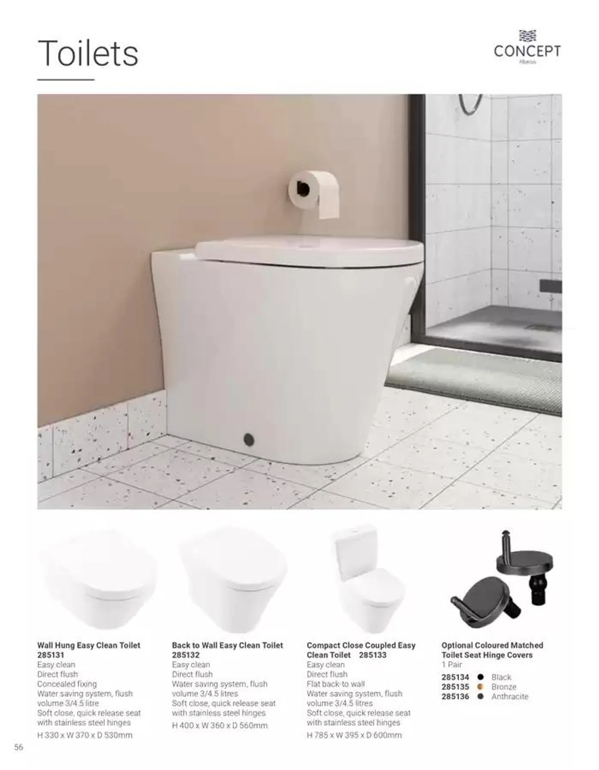 Wickes Bespoke Bathrooms brochure from 5 November to 31 December 2024 - Catalogue Page 56