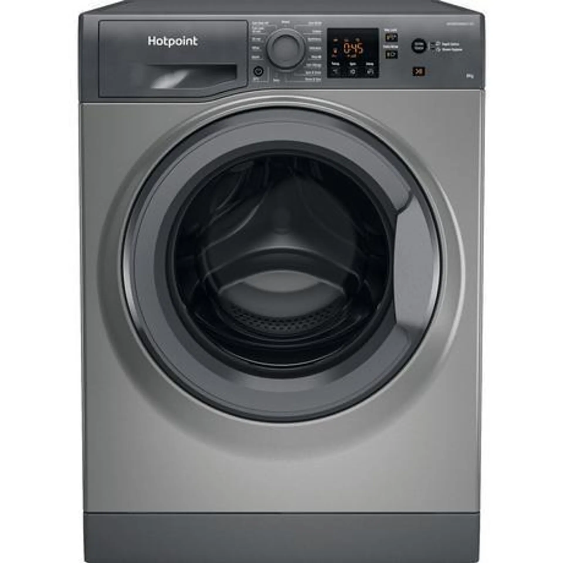 Hotpoint NSWM863CGGUKN 8kg 1600 Spin Washing Machine - Graphite