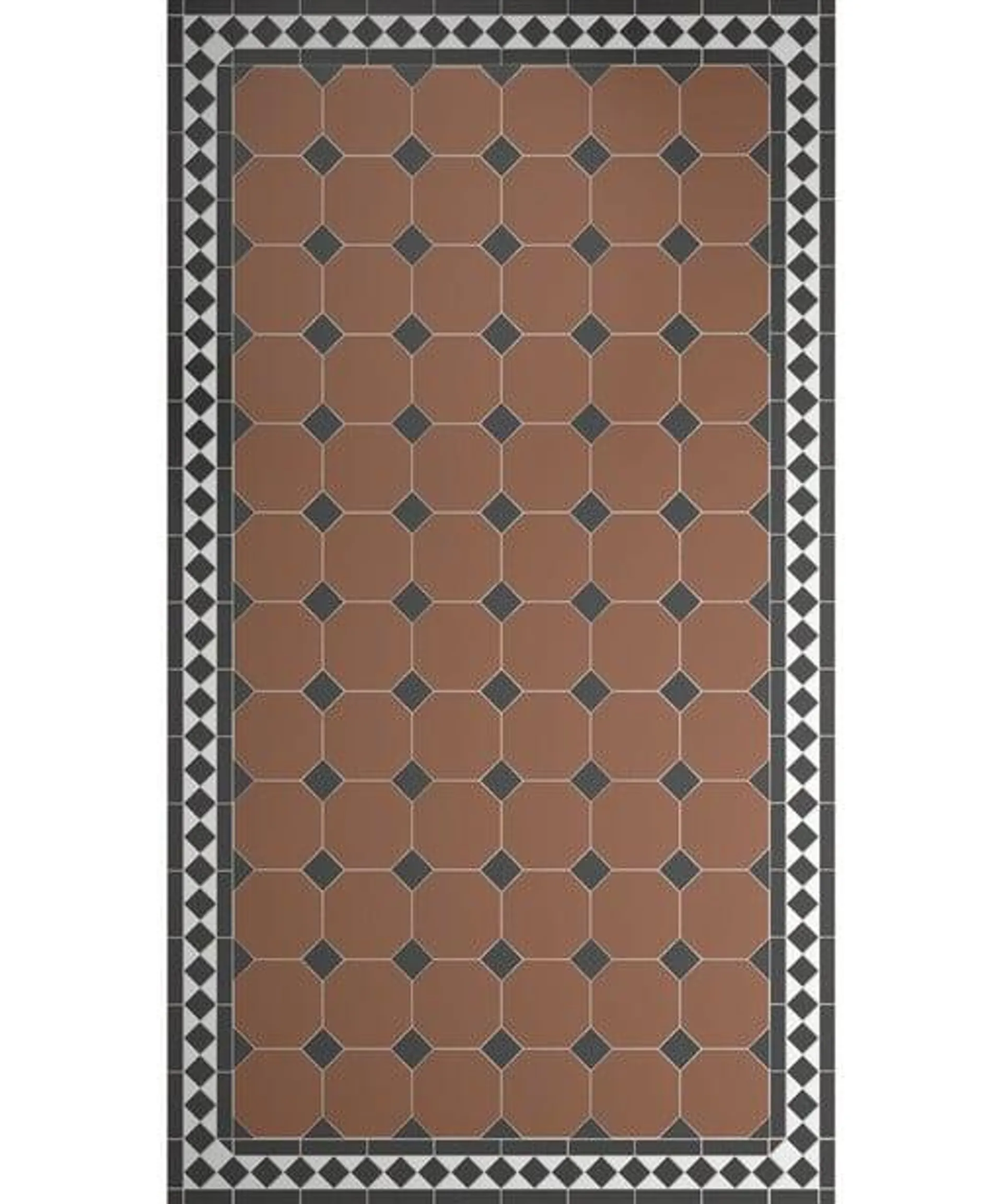 Victorian Flooring™ Diamond Border Tile