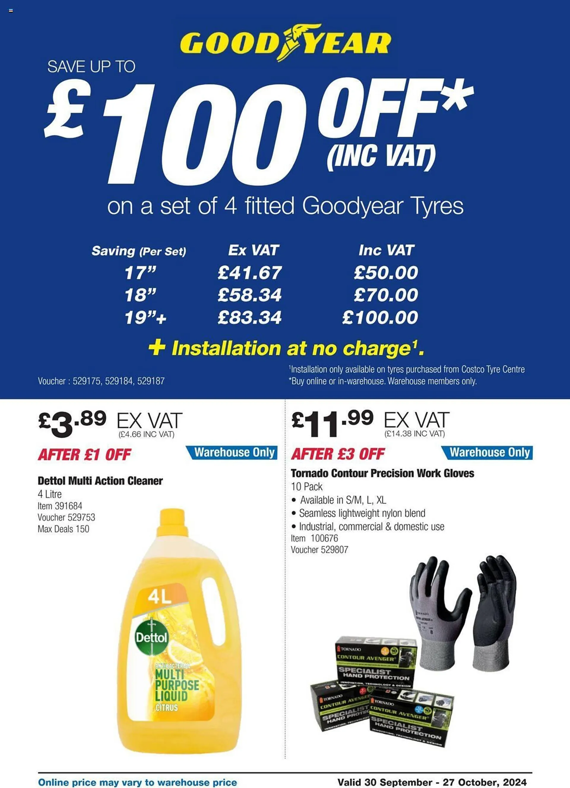 Costco leaflet from 30 September to 27 October 2024 - Catalogue Page 17