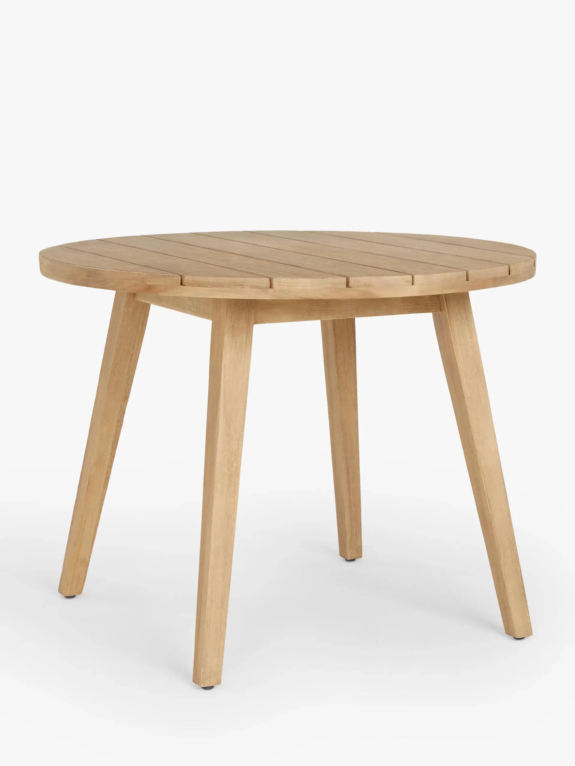 Burford Round Garden Dining Table, 100cm, FSC-Certified (Acacia Wood), Natural